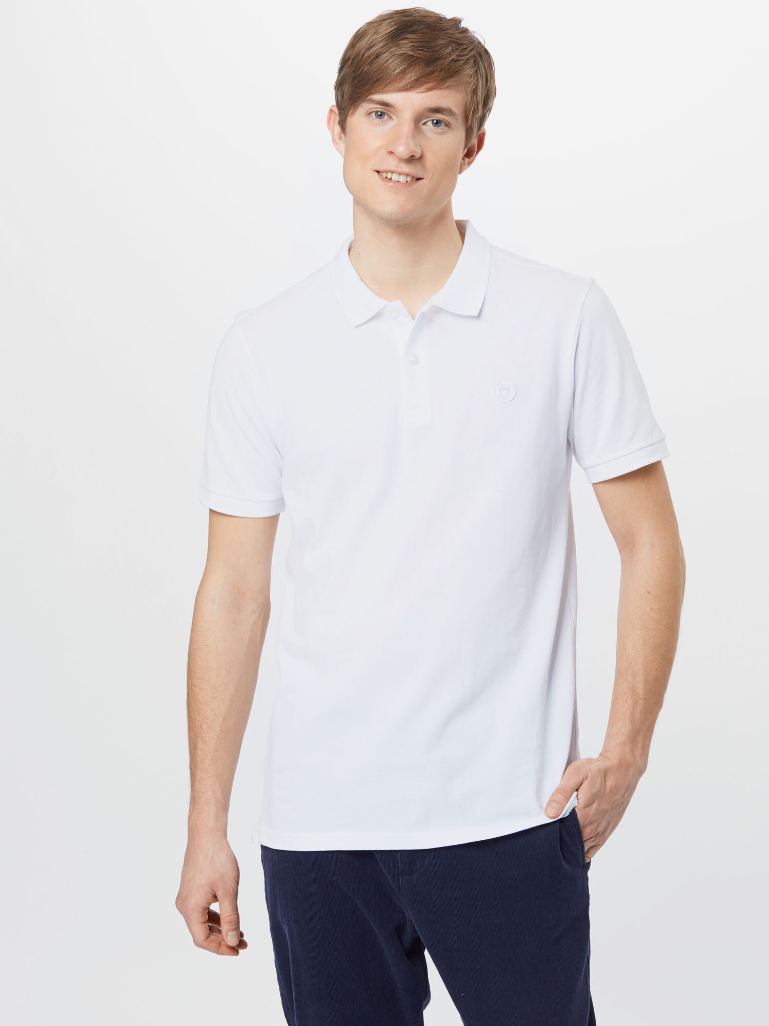 KnowledgeCotton Apparel Póló 'Rowan'  fehér termék 2. képe