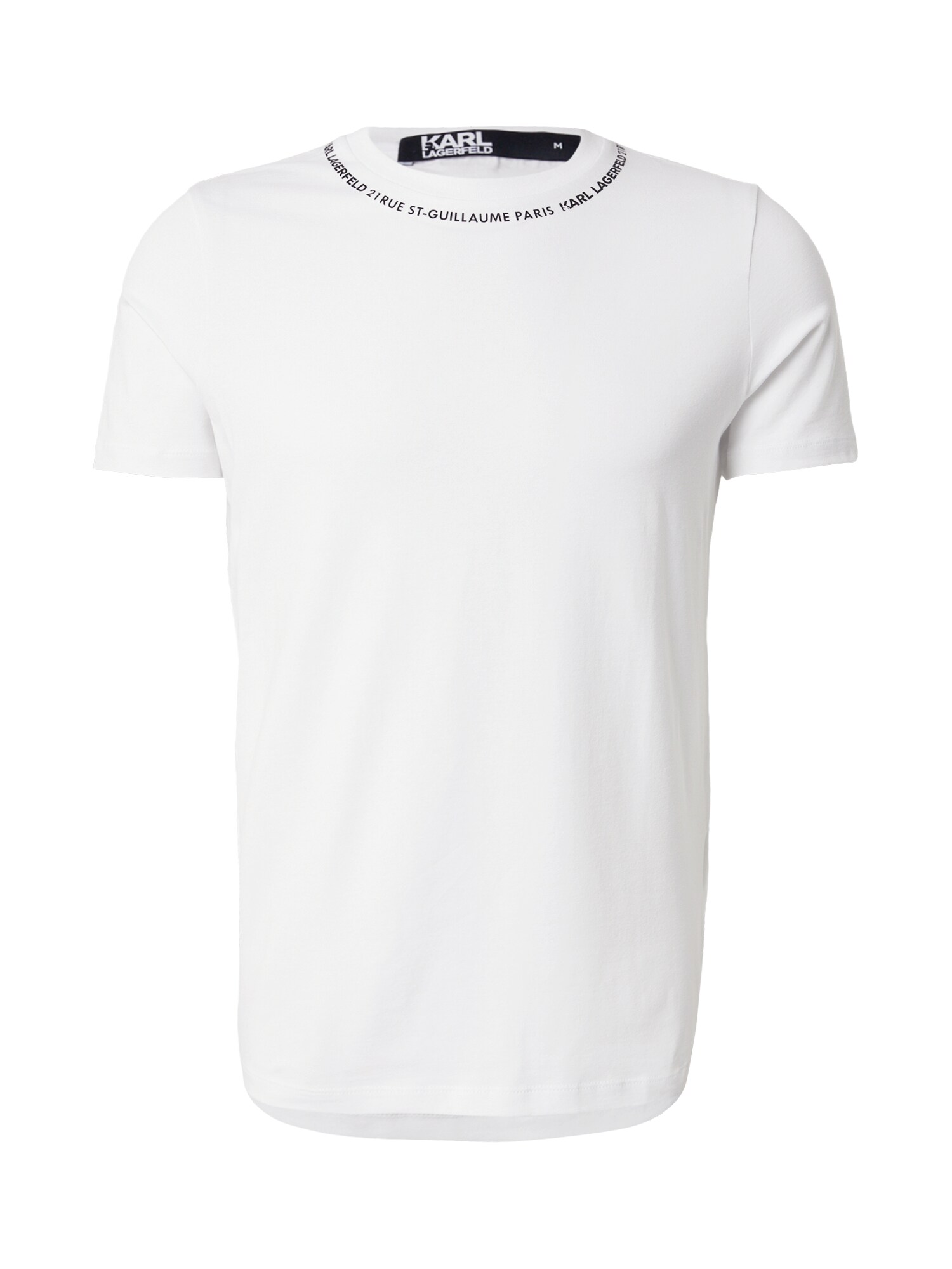 Karl Lagerfeld Tricou  negru / alb
