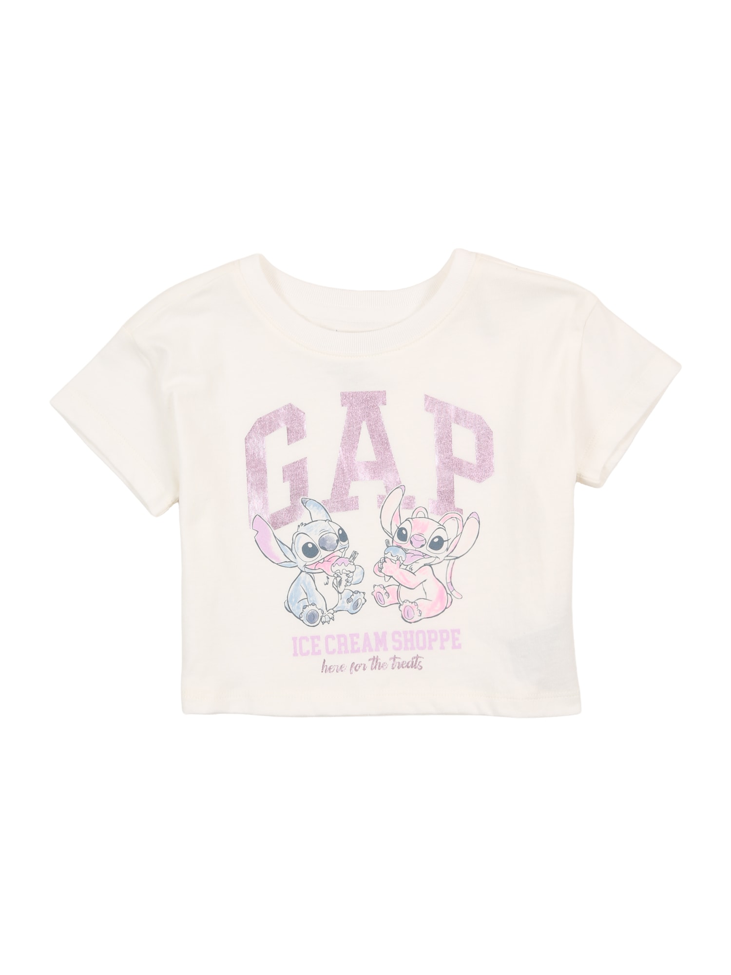 GAP Tricou  albastru deschis / roz eozină / negru / alb
