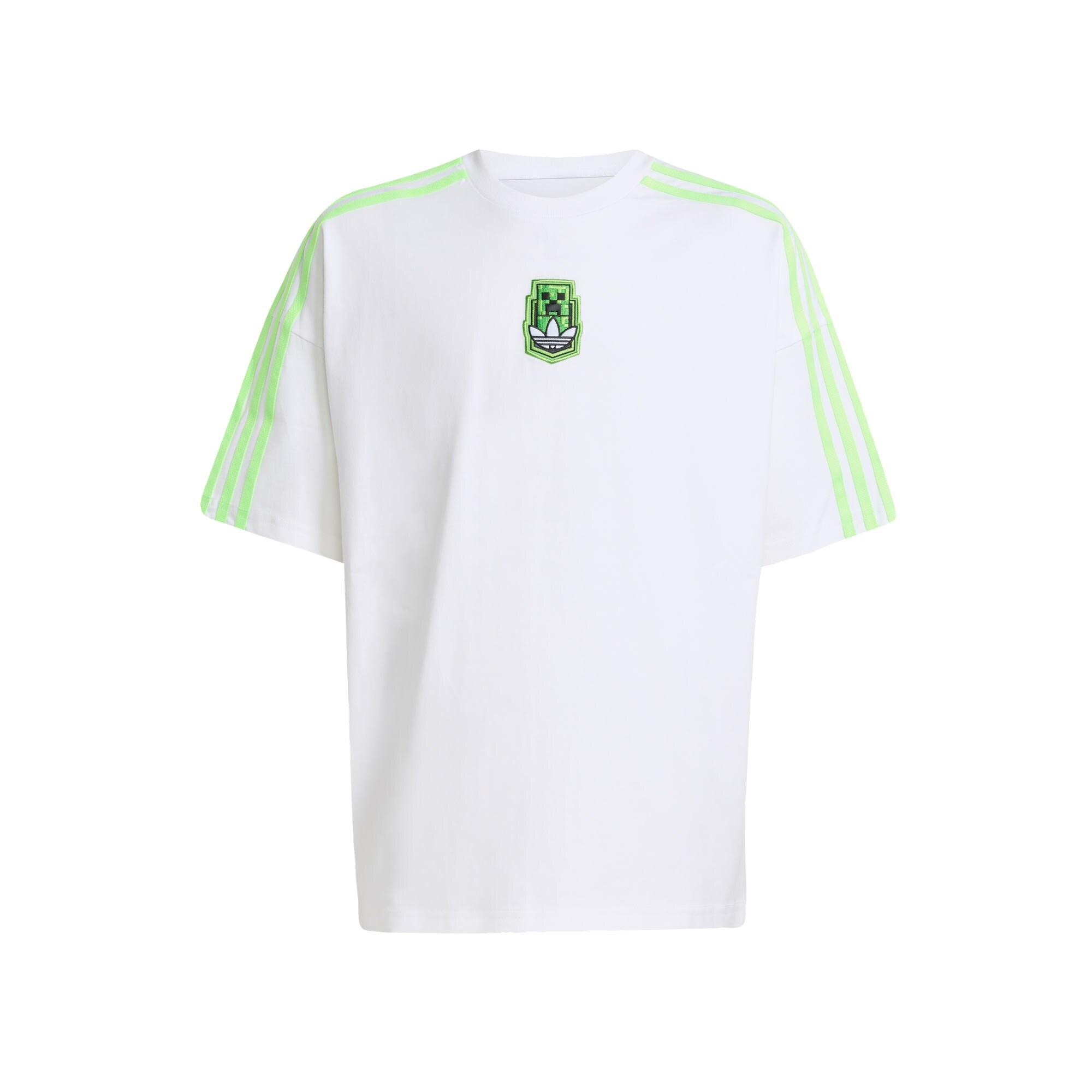ADIDAS ORIGINALS Tricou Adidas Originals X Minecraft  gri / verde / verde închis / alb