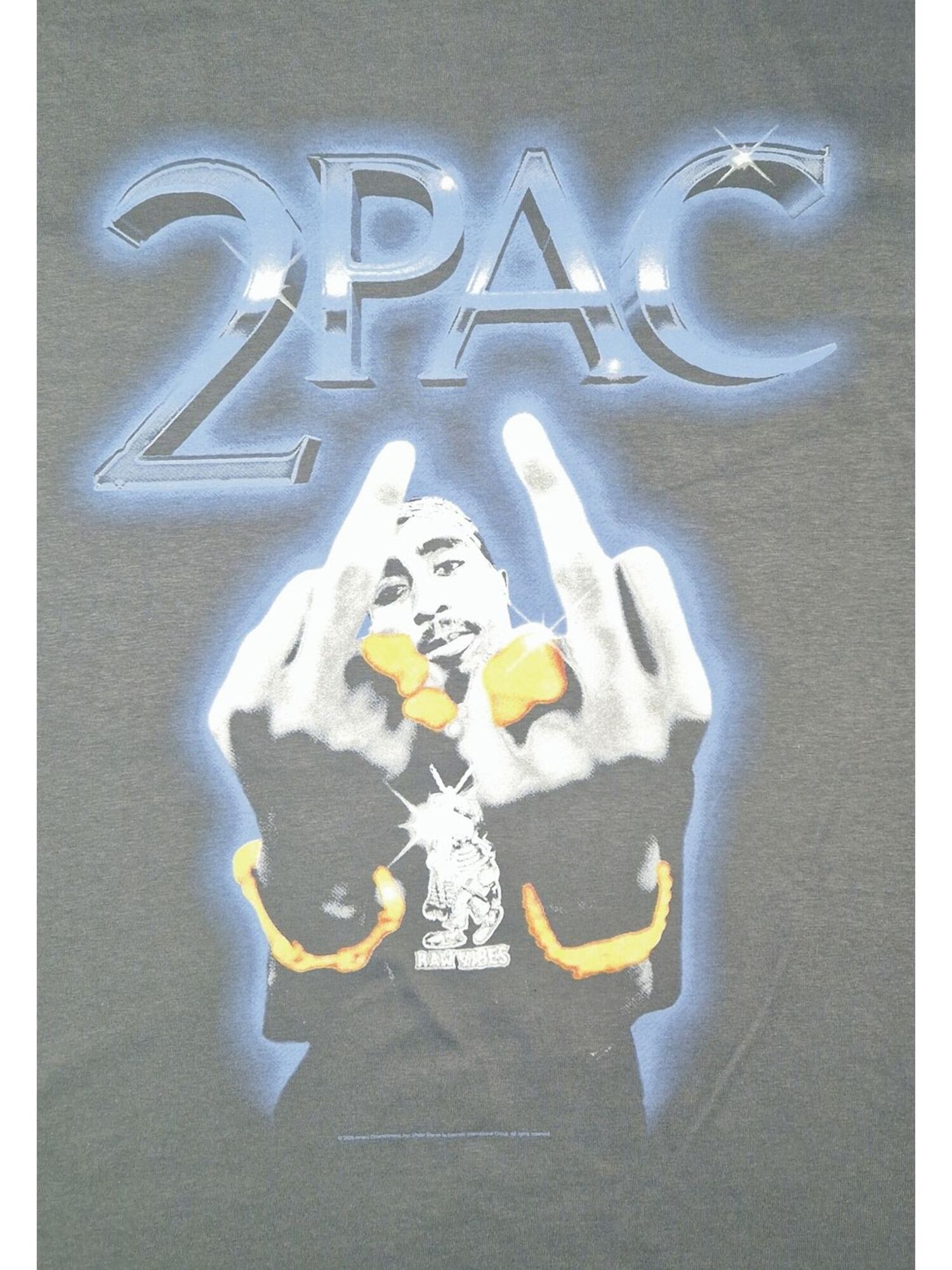 Rockshirts Camiseta '2PAC Rude T-Shirt' gris – imagen 3