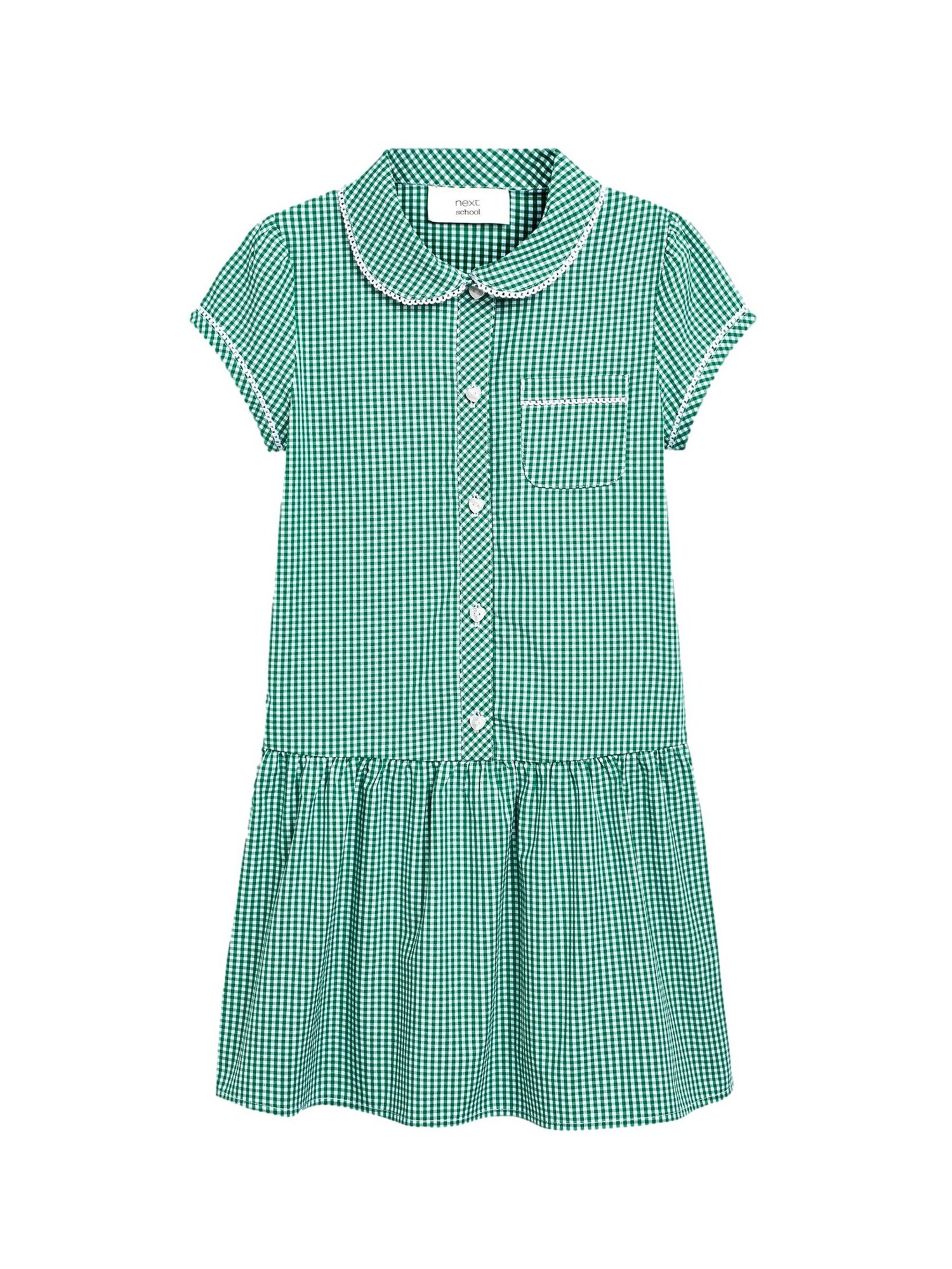 Next Rochie  verde / alb
