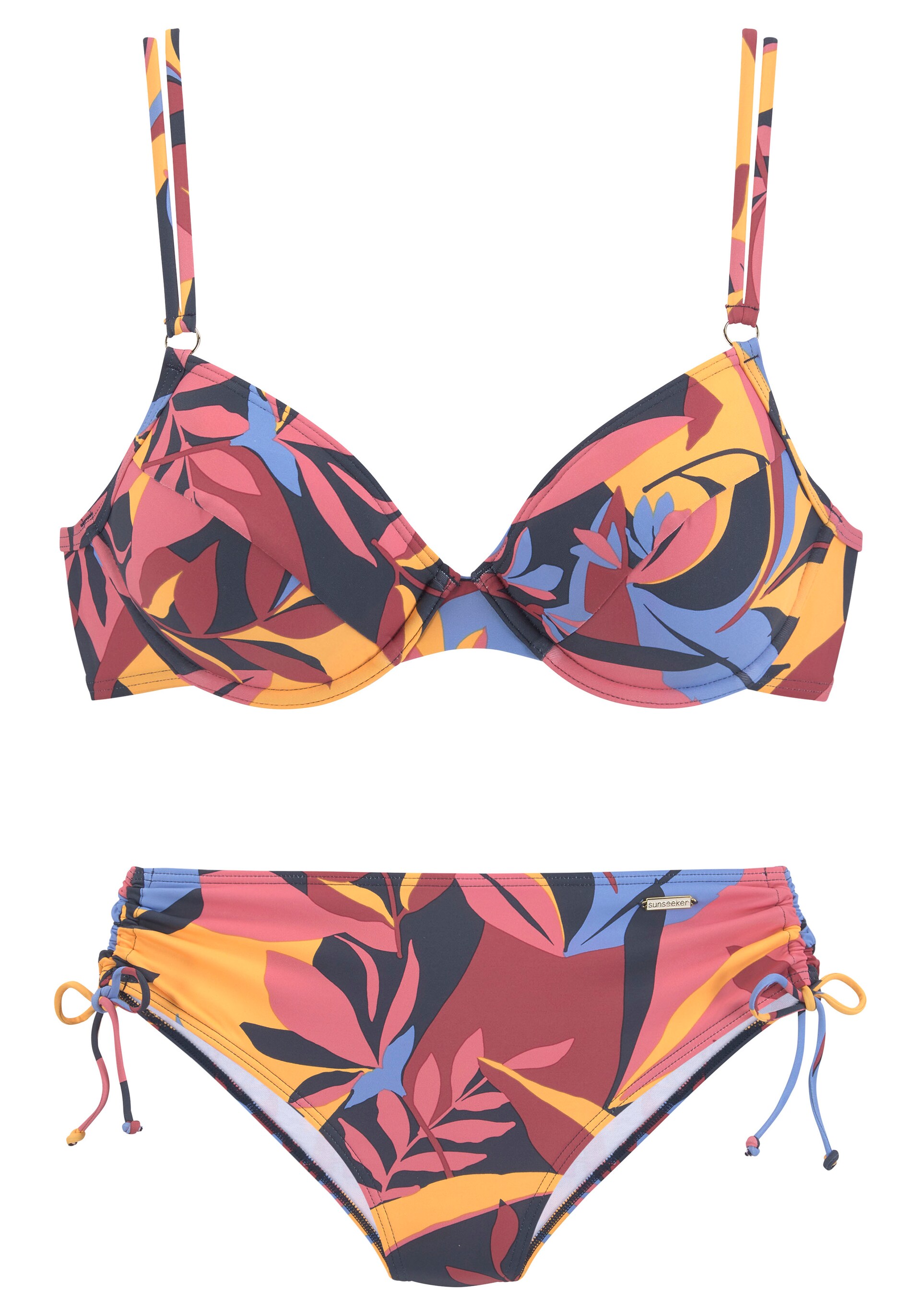 SUNSEEKER Bikini blå / limone / pitaya dam