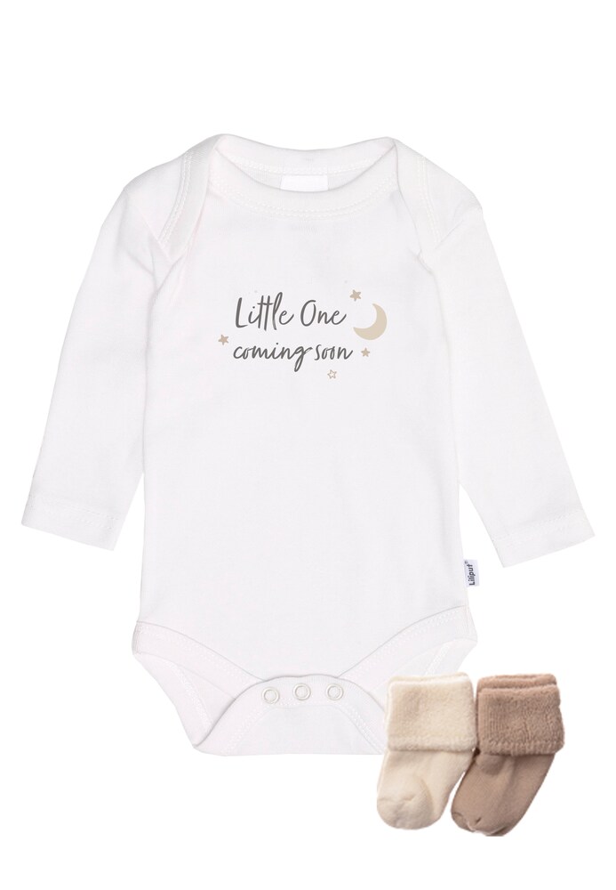 LILIPUT Set 'Little One coming soon' Größe 44 beige / braun / weiß