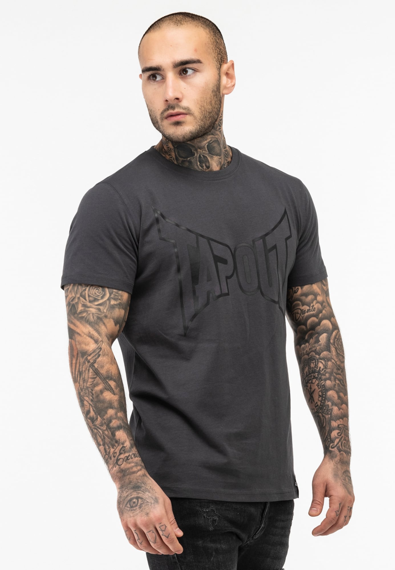 Tapout Póló antracit / fekete termék 2. képe