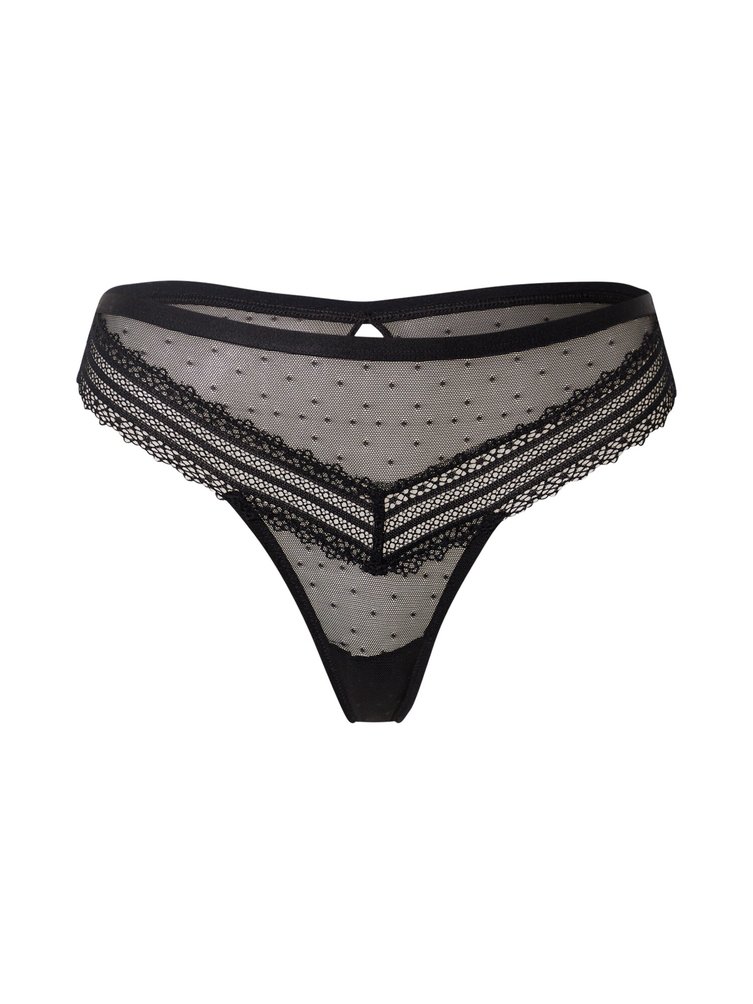 TRIUMPH Tangá 'Tempting Tulle_01 String'  čierna