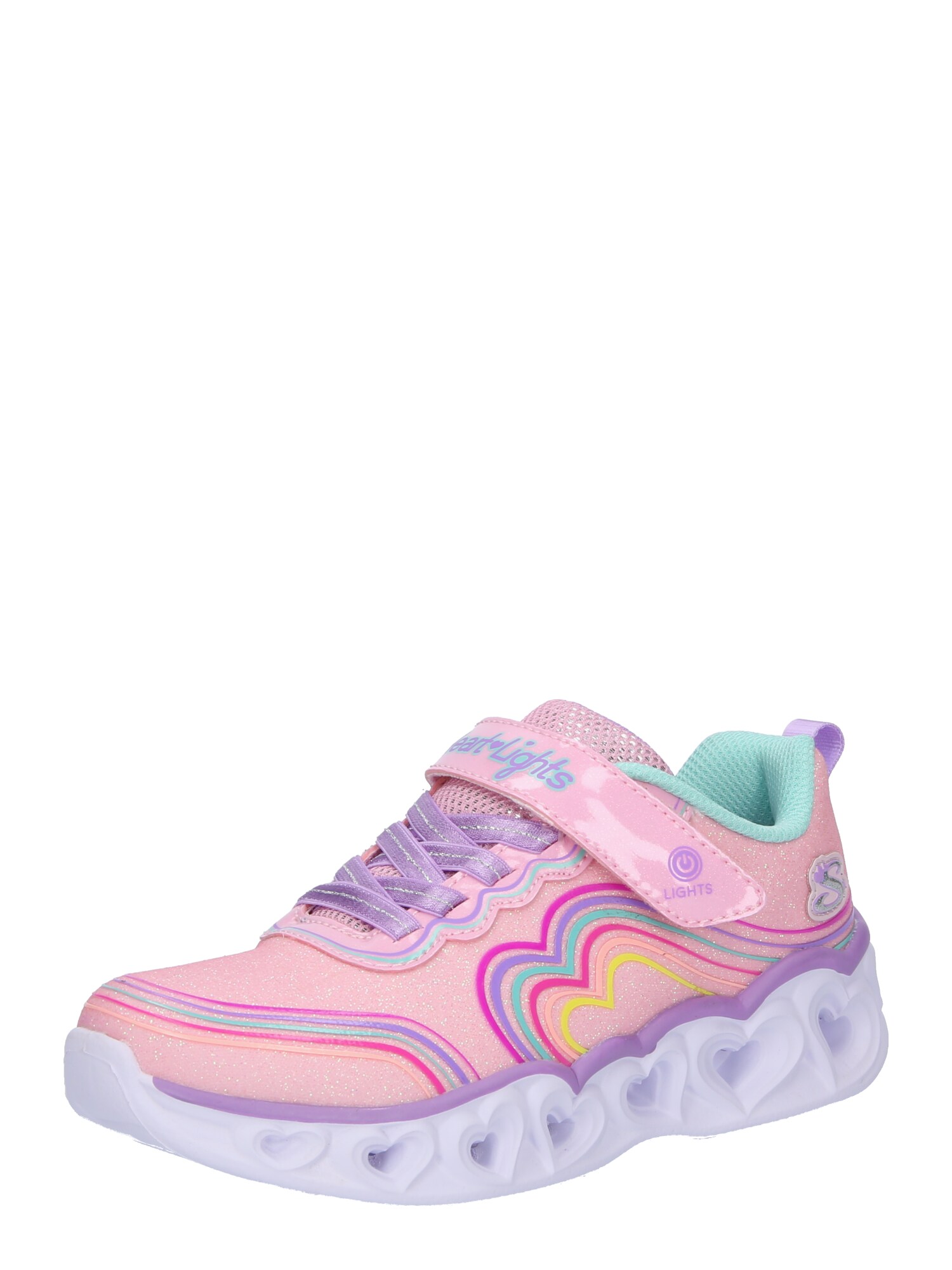 SKECHERS Sportcipő 'HEART LIGHTS'  menta / lila / rózsaszín / magenta akciós termékkép 1