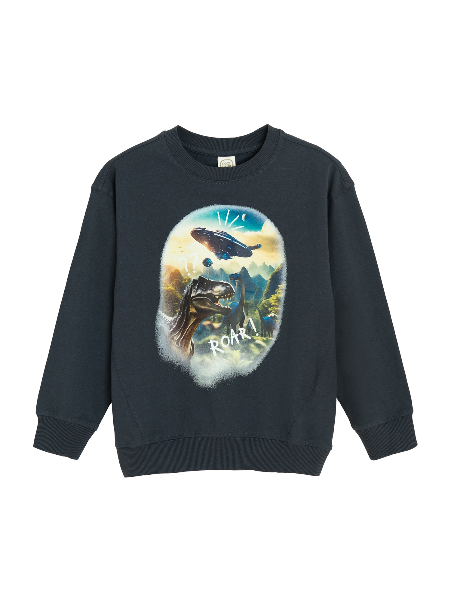 Cool Club Tricou  bej / albastru închis / maro / alb