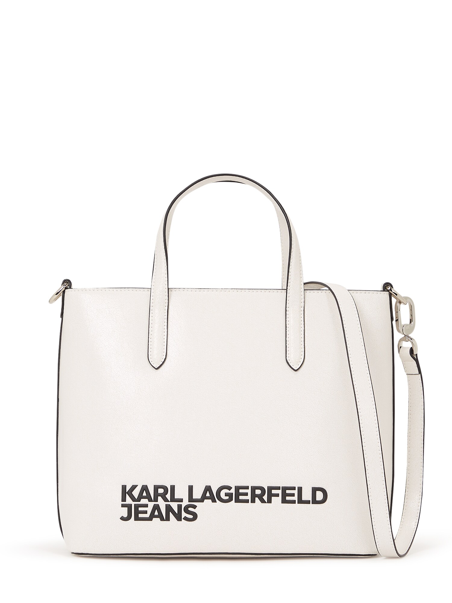 KARL LAGERFELD JEANS Kabelka 'Logo Mini'  čierna / biela