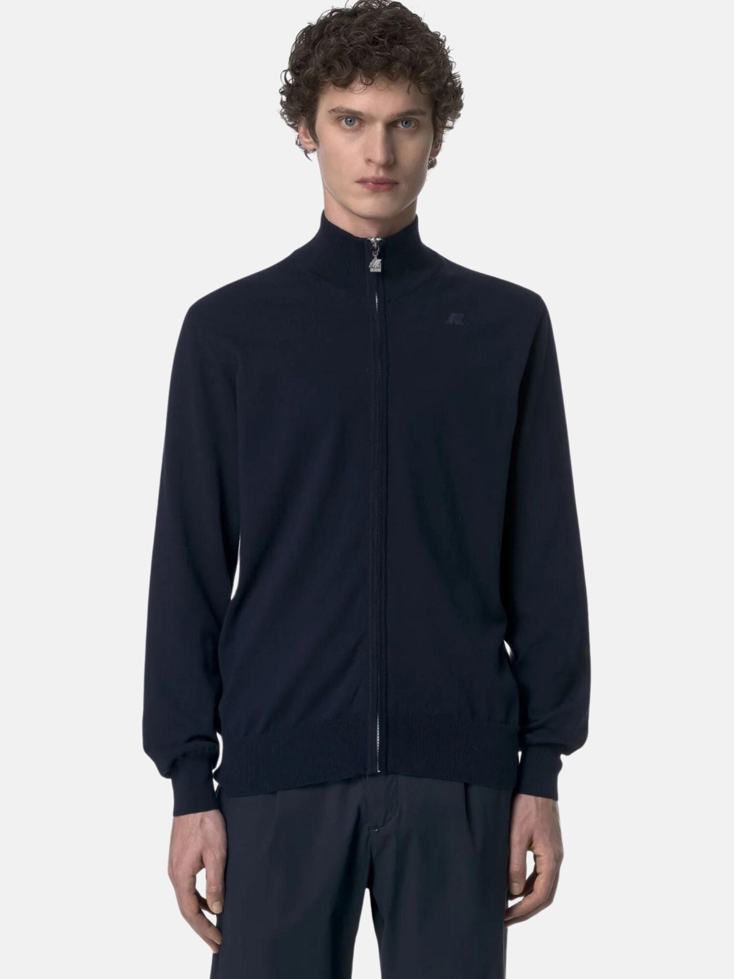 K-Way Sudadera con cremallera 'FINNY COTTON PS PULLOVER' azul – imagen 3