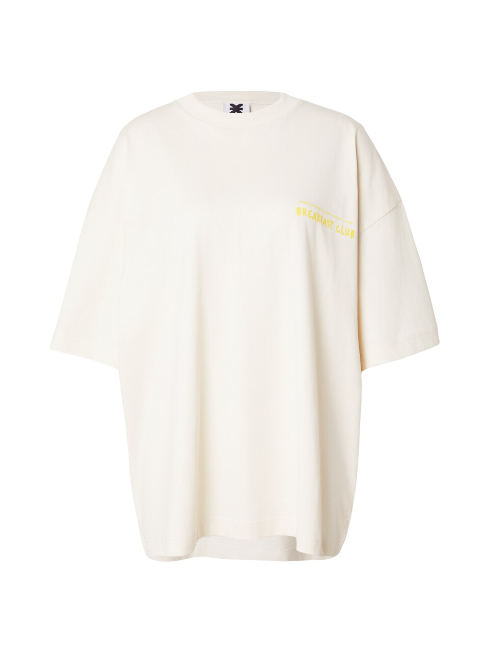 T-shirt 'Breakfast' marinblå / gul
