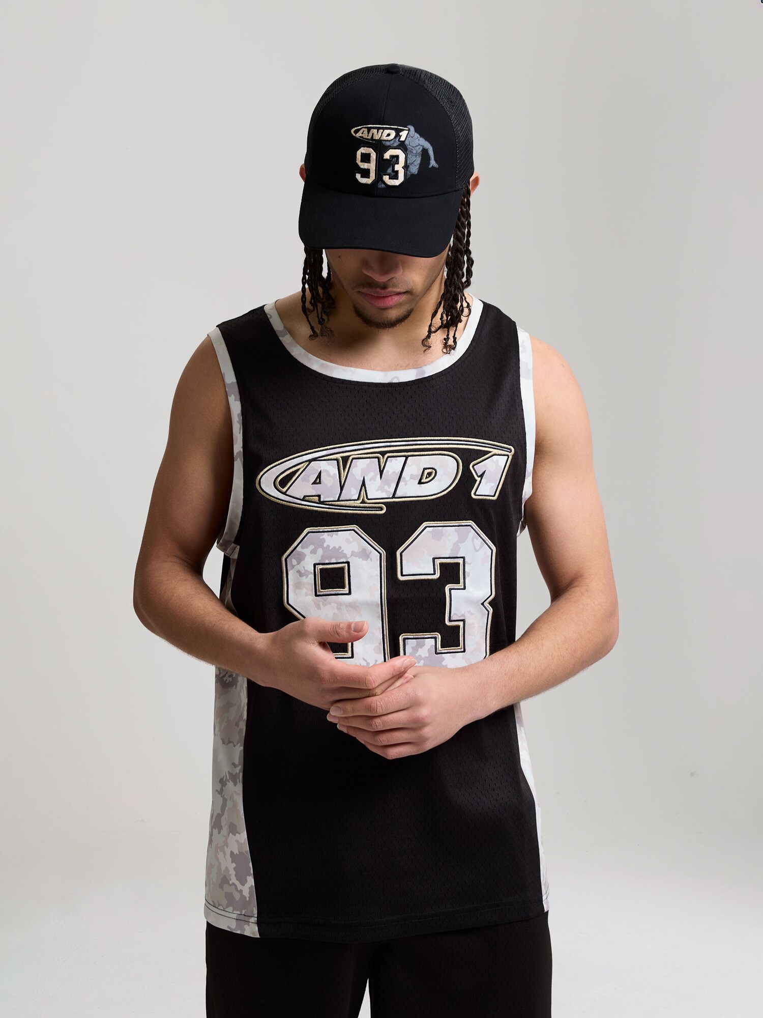 AND1 Camiseta '93 Airtex'  gris / negro / blanco – imagen 4