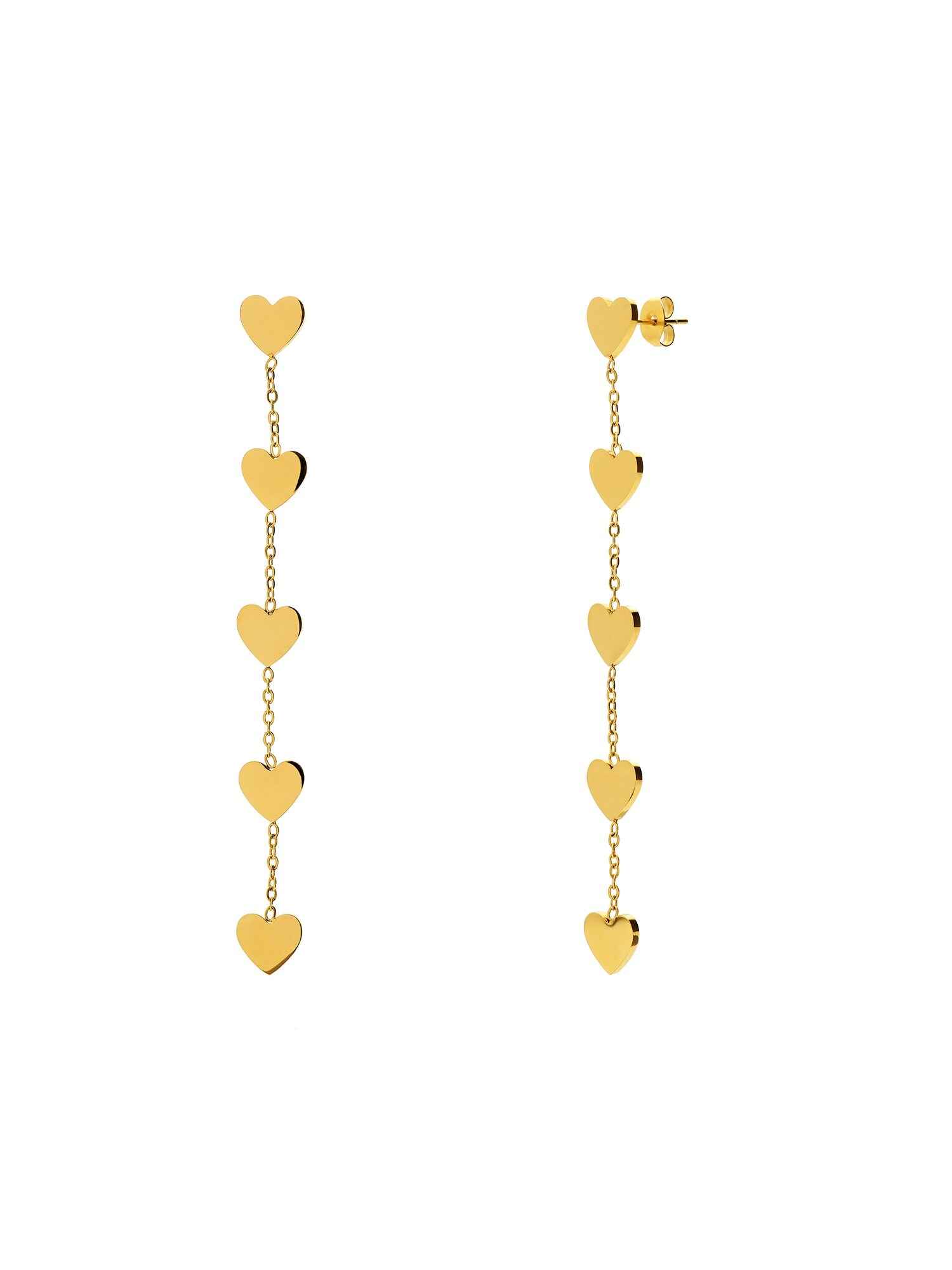 Lucardi Oorbellen 'Herz' Goud