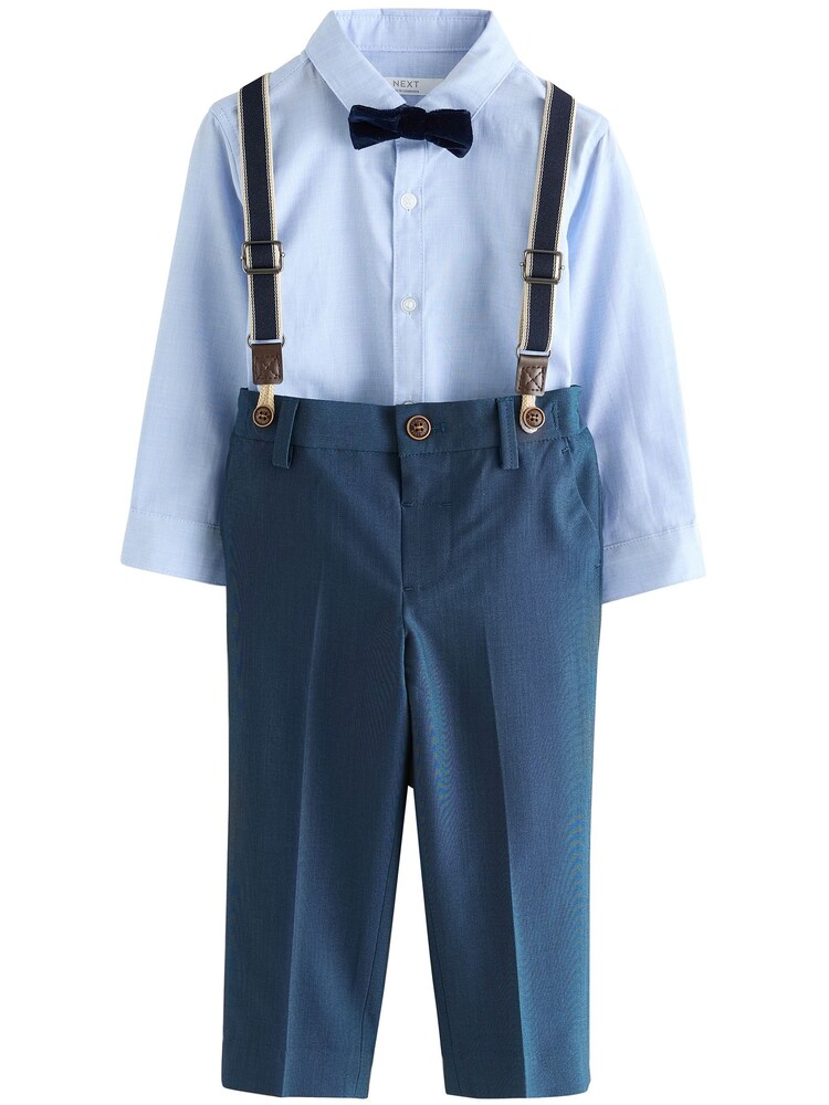 Next Set Jungen Größe 98 blau / hellblau