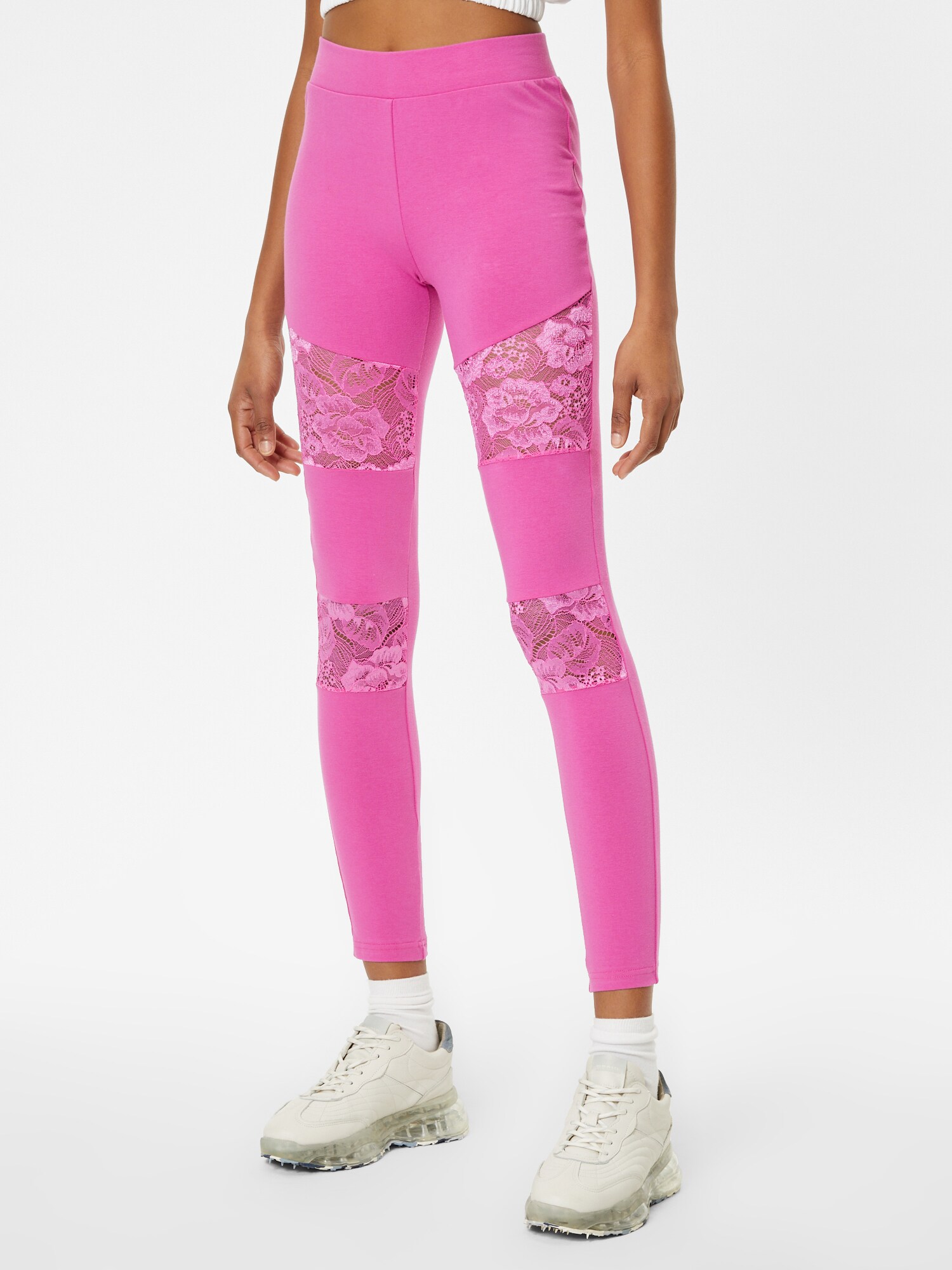 Urban Classics Leggings  orchidea / fehér termék 2. képe