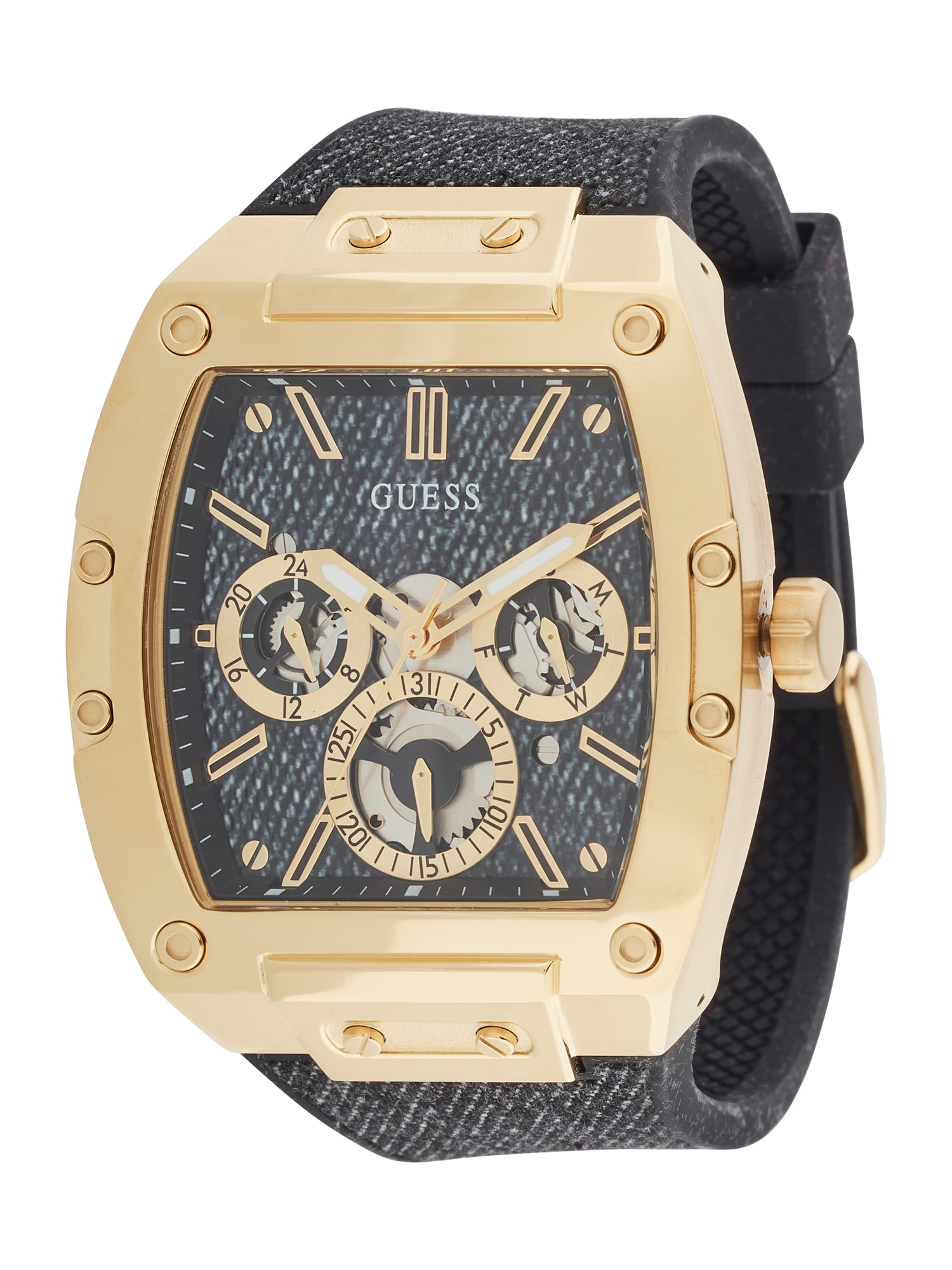 GUESS Ceas analogic Phoenix  auriu / negru