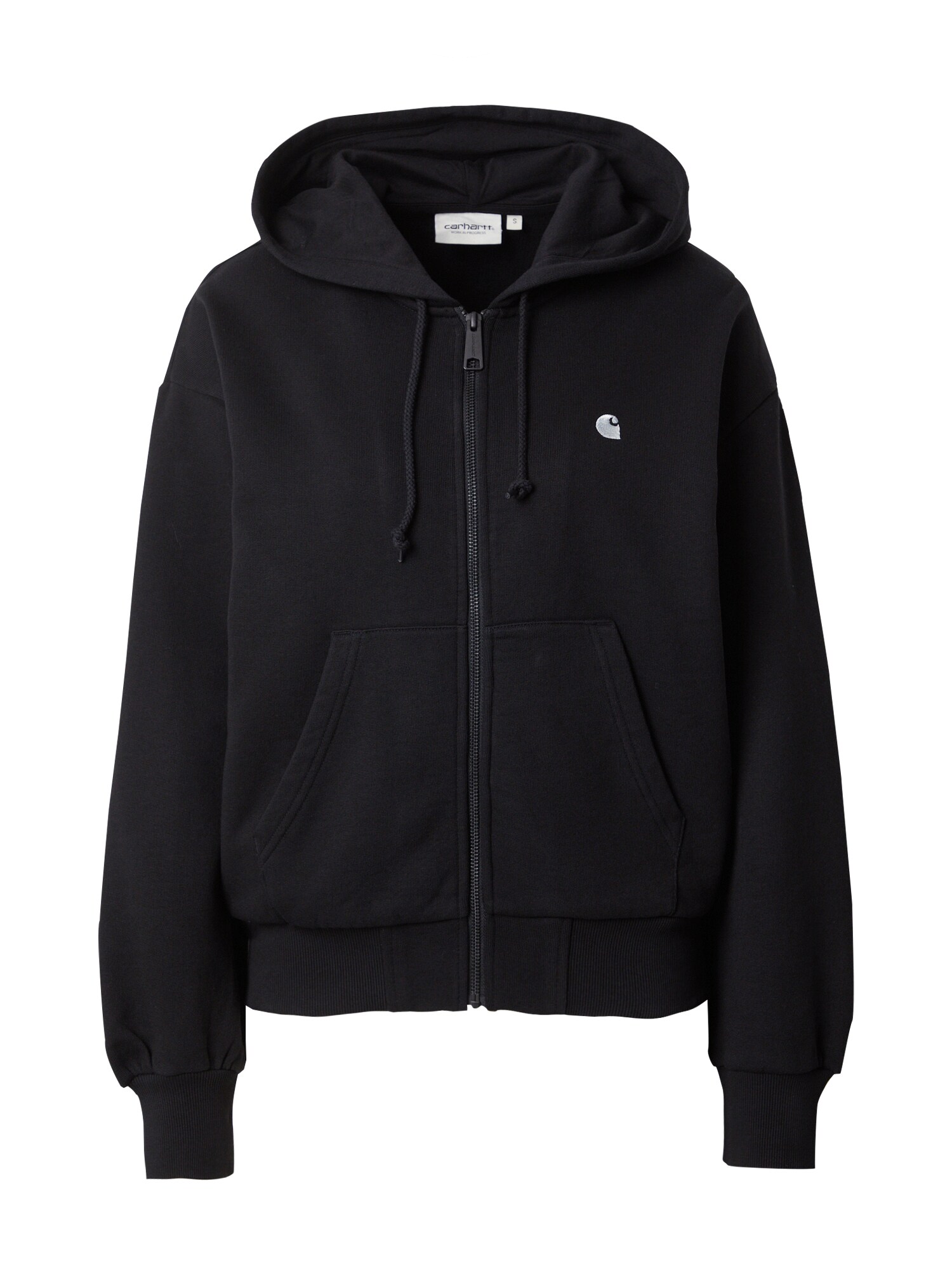 Carhartt WIP Tepláková bunda 'Casey'  čierna / biela