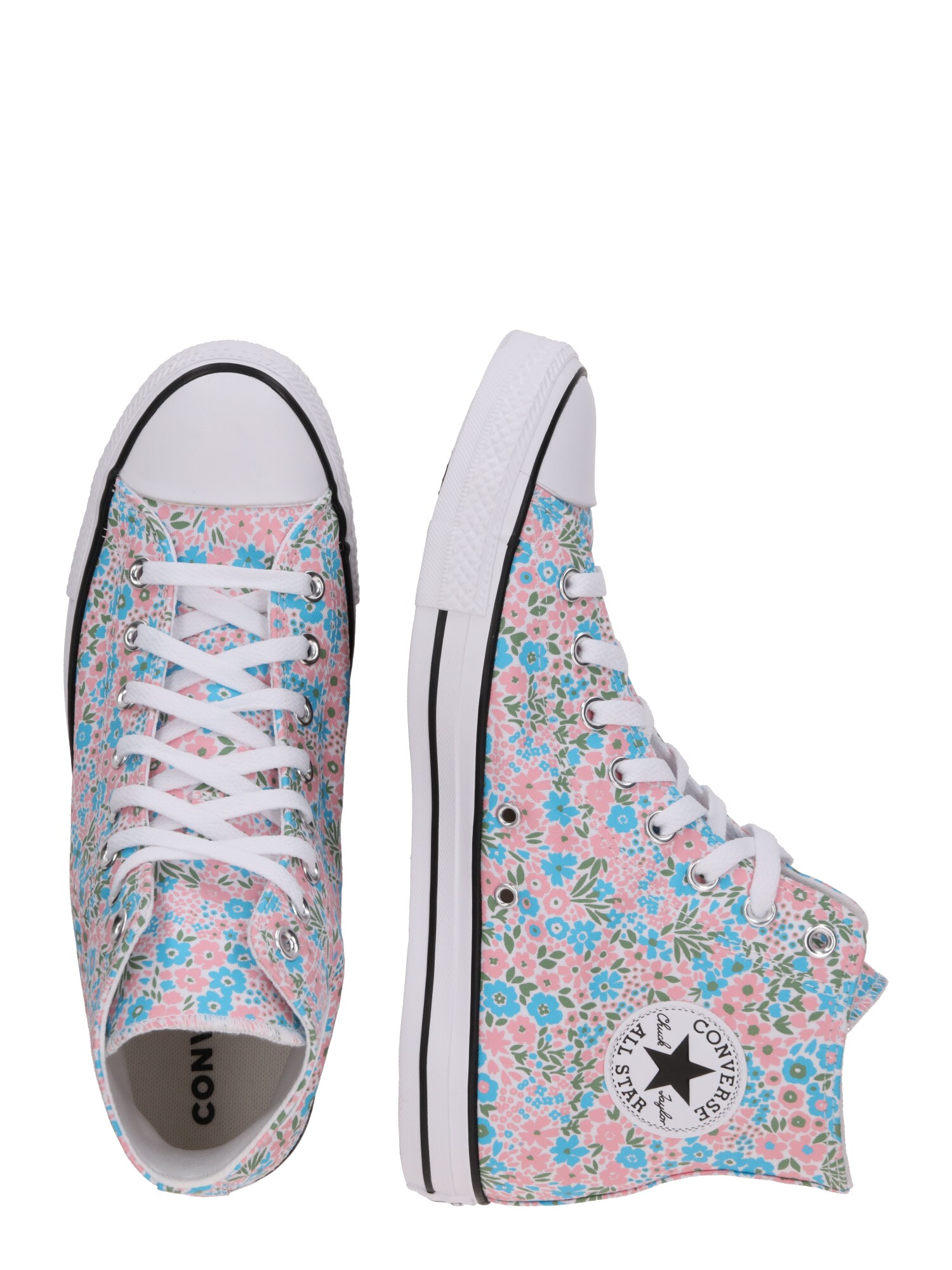 CONVERSE Magas szárú sportcipők  azúr / jáde / rózsaszín / fehér termék 2. képe