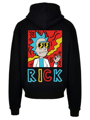 F4NT4STIC Sweatshirt ‘Rick und Morty Cool’ Blauw / Geel / Rood / Zwart / Wit