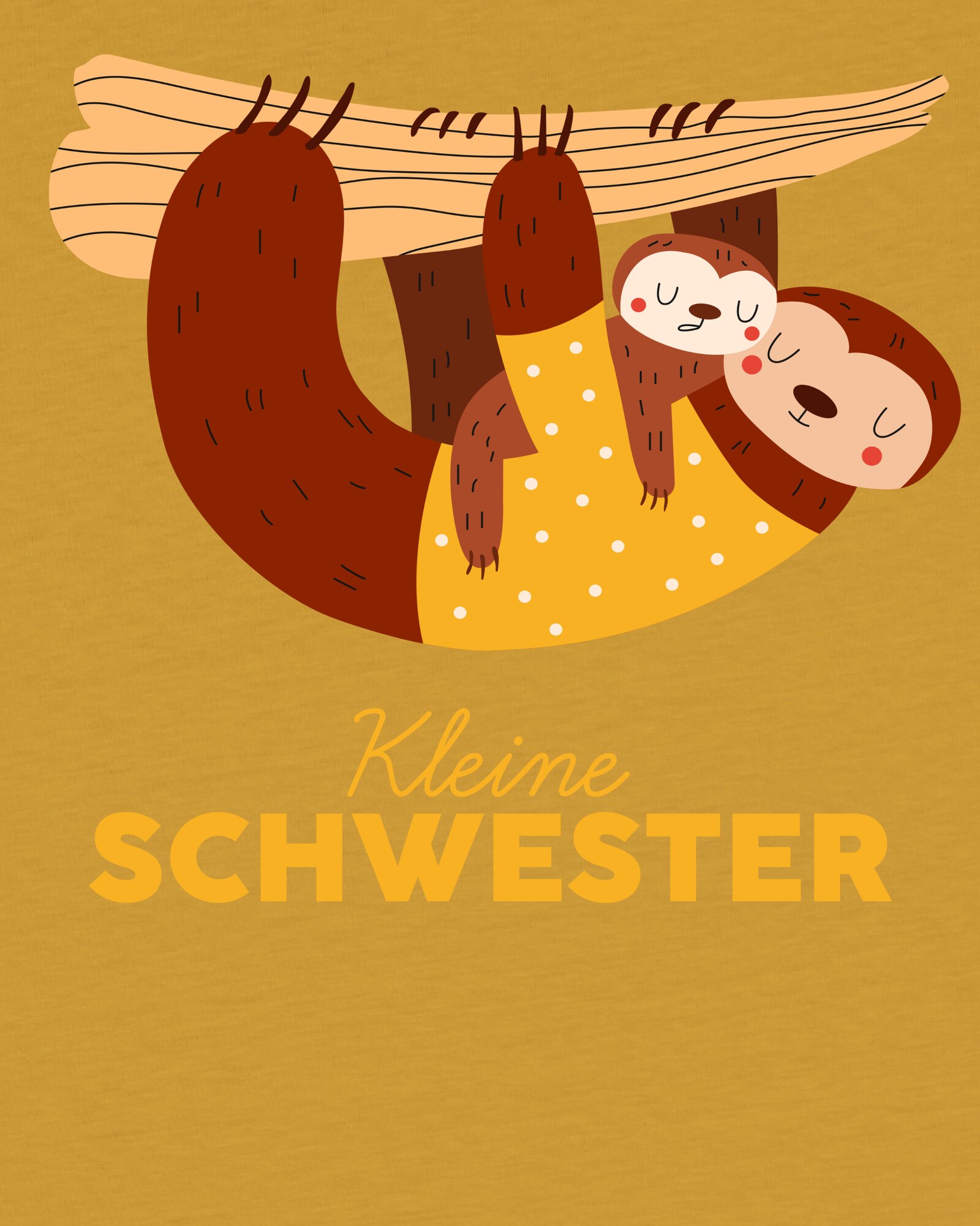 Thumbnail - T-Shirt 'Faultier Kleine Schwester'