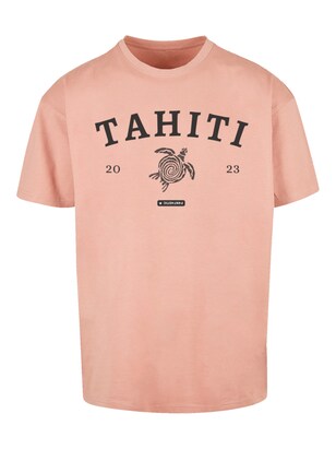 F4NT4STIC Shirt ‘Tahiti’ Pink / Zwart