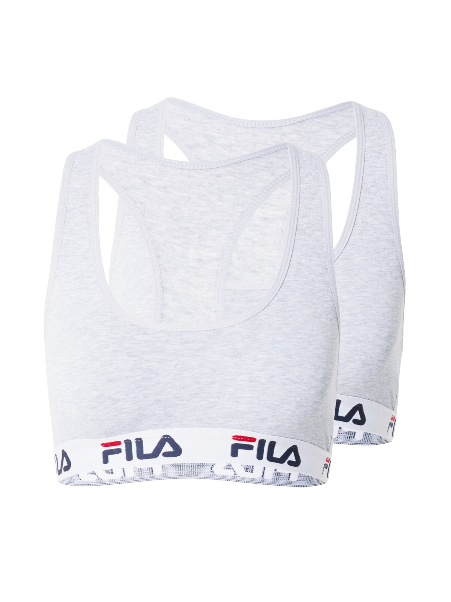 FILA Sutien  albastru închis / gri amestecat / sângeriu / alb
