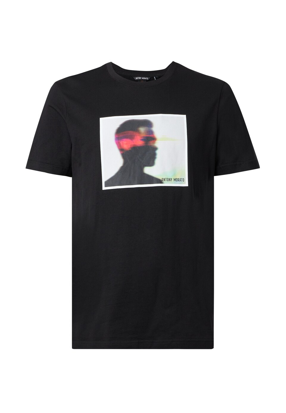 T-shirt ljusgrå / ljusröd / svart