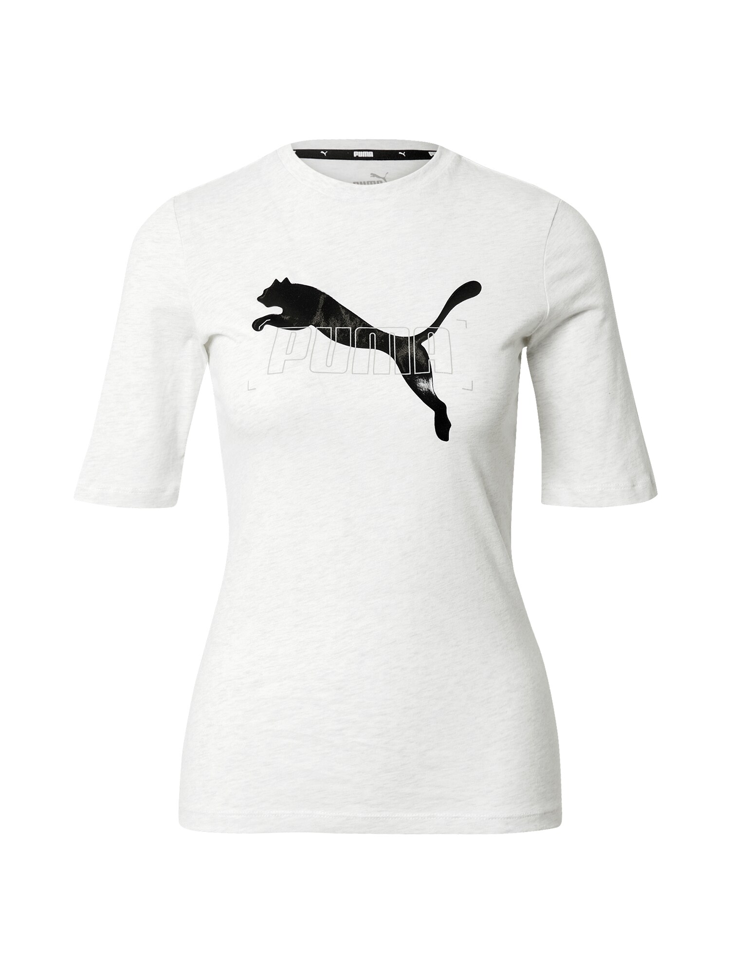 PUMA Marškinėliai 'Nu-Tility'  balta / juoda