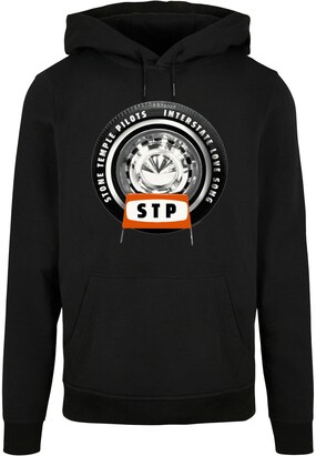 Merchcode Sweatshirt ‘Stone Temple Pilots – Interstate love song tire’ Oranje / Zwart / Wit