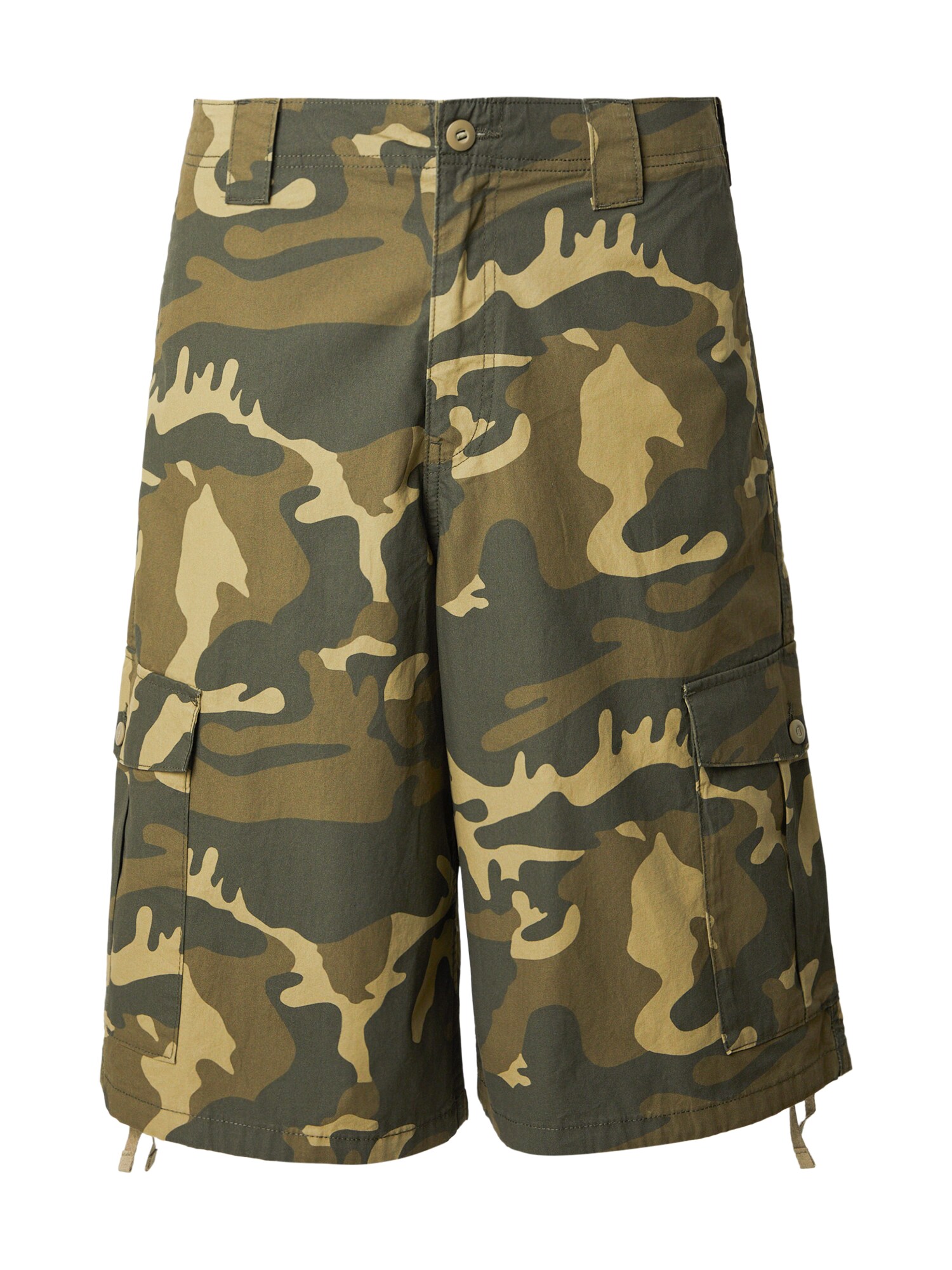 JACK & JONES Cargo hlače 'JPSTOWEN EDISON'  kaki / maslinasta / kraljevski zelena