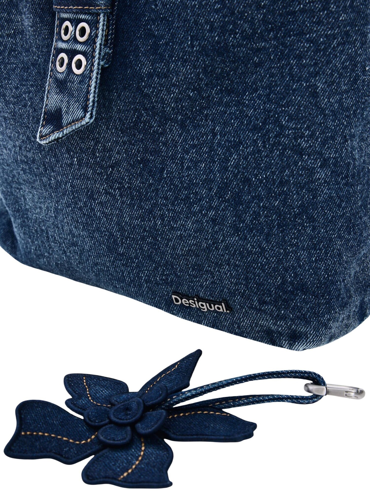 Desigual Batoh  modrá denim (obrázok 5)