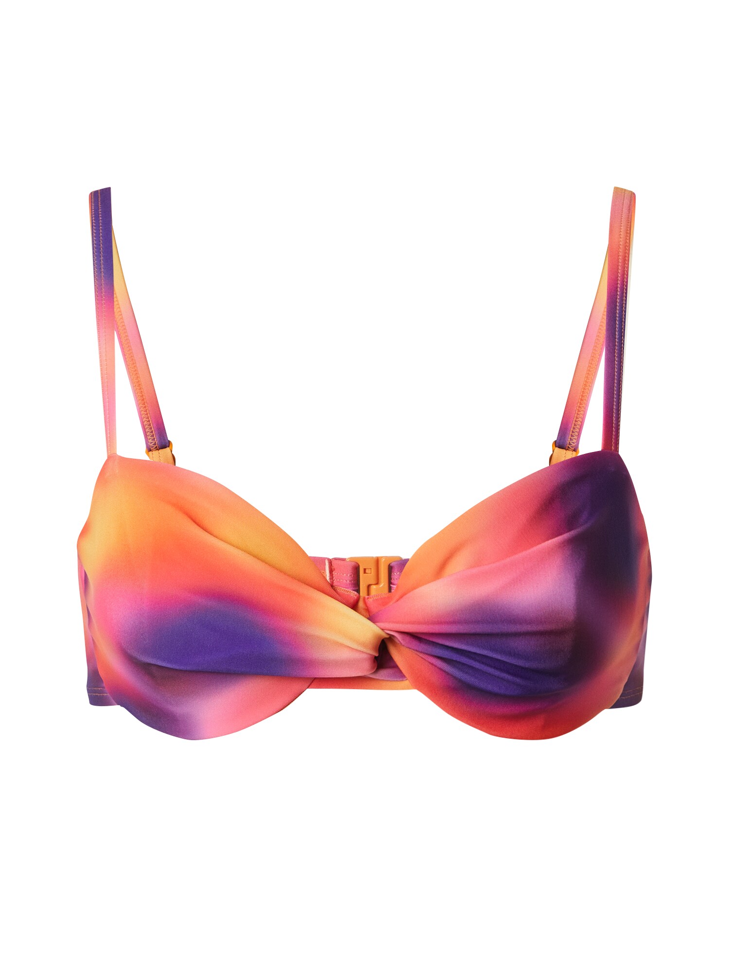Hunkemöller Bikini felső 'Sunset'  sárga / sötétlila / narancs akciós termékkép 1