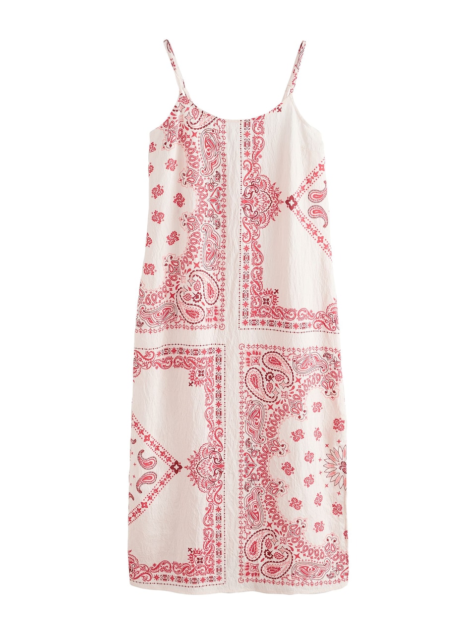Sommarklänning kräm / magenta / mörkrosa