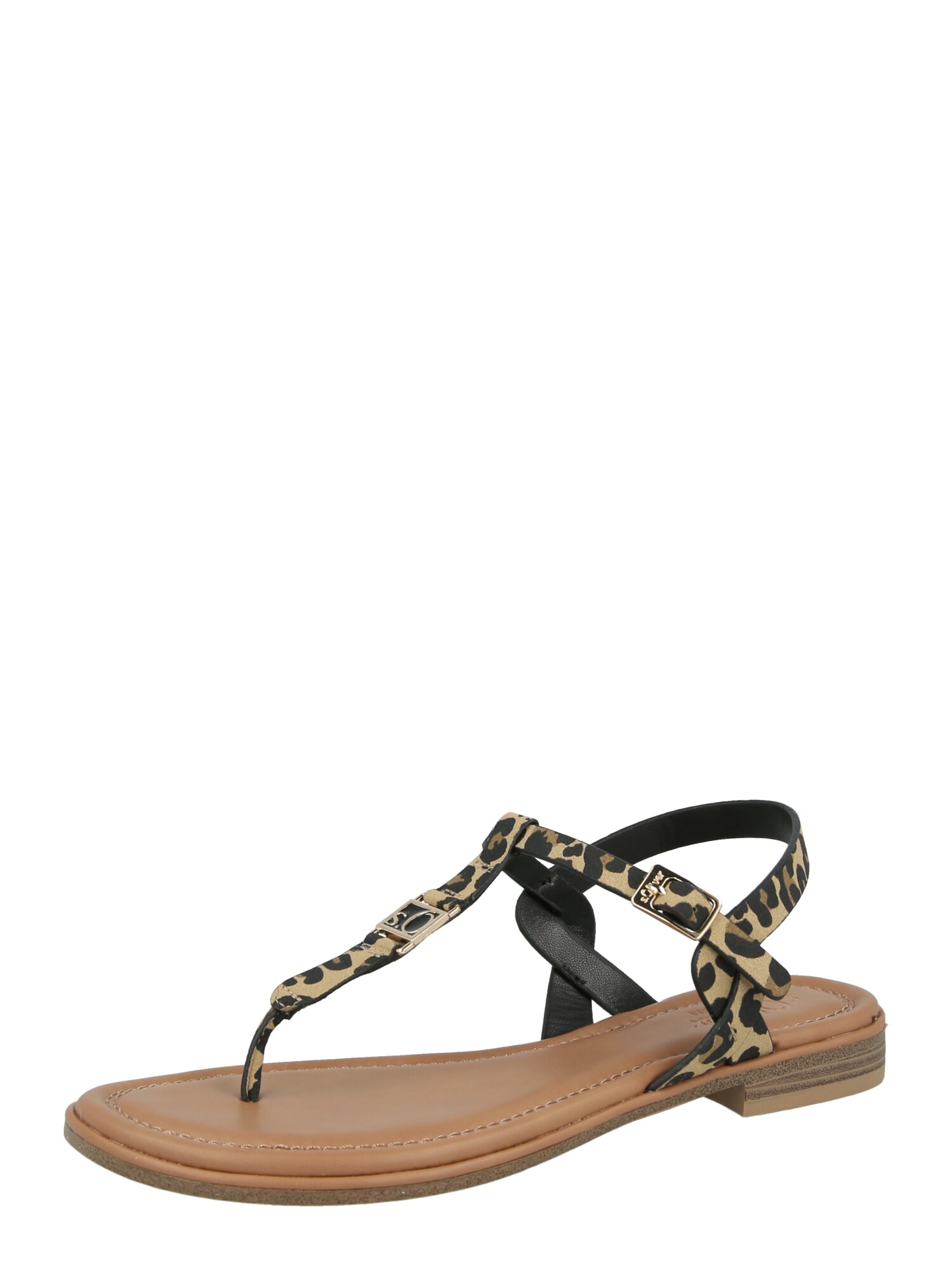 s.Oliver Flip-flops  bej / maro deschis / negru