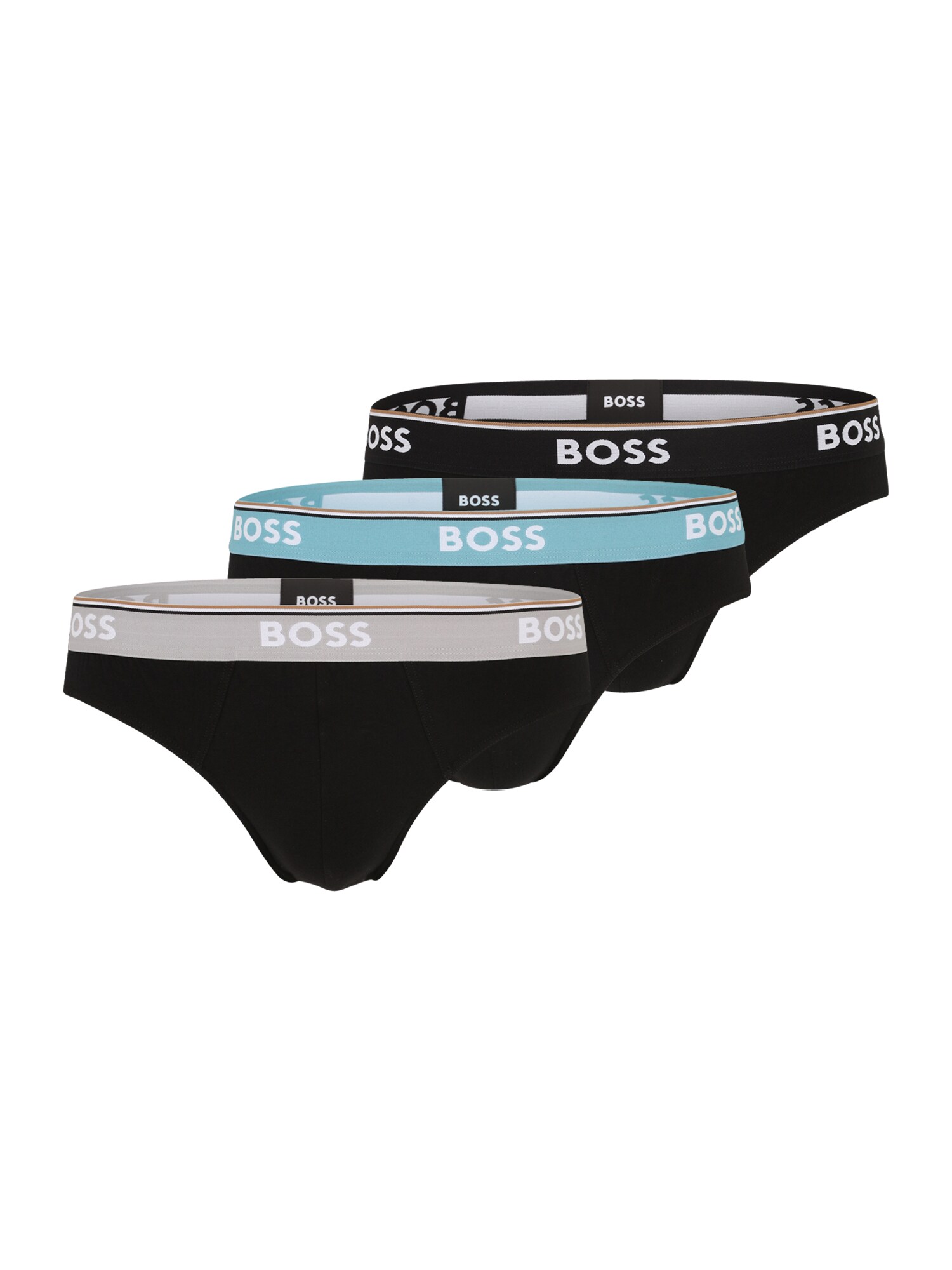 BOSS Slip Power  albastru deschis / grej / negru / alb