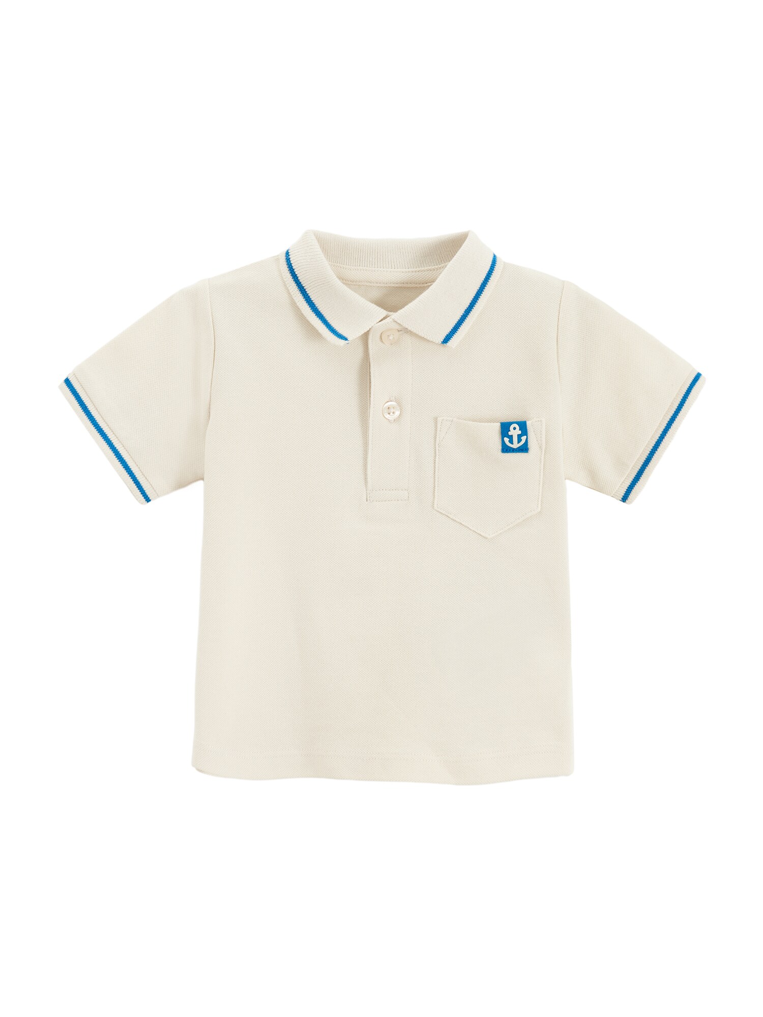 Cool Club Tricou  crem / albastru regal