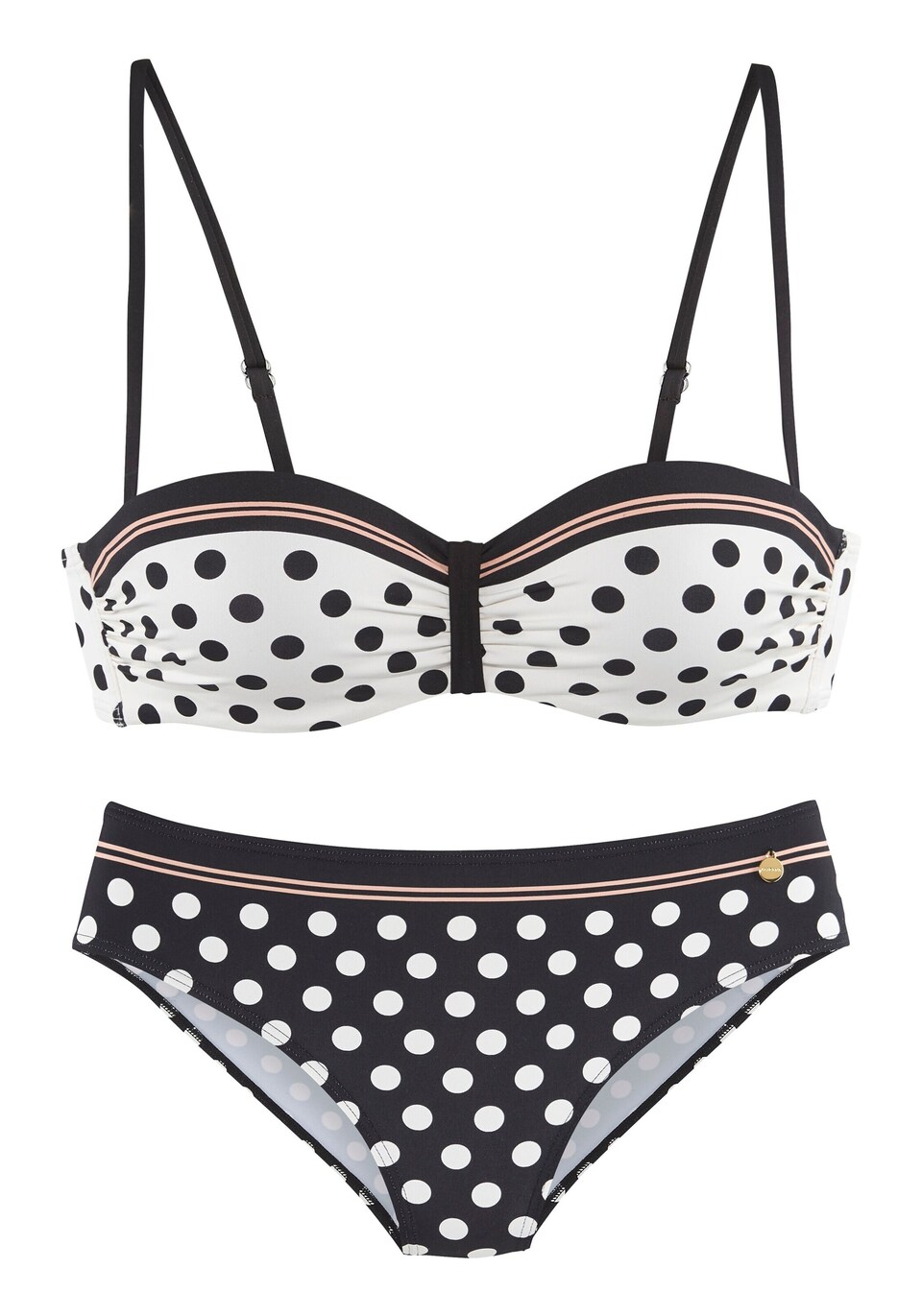 Bikini orange / svart