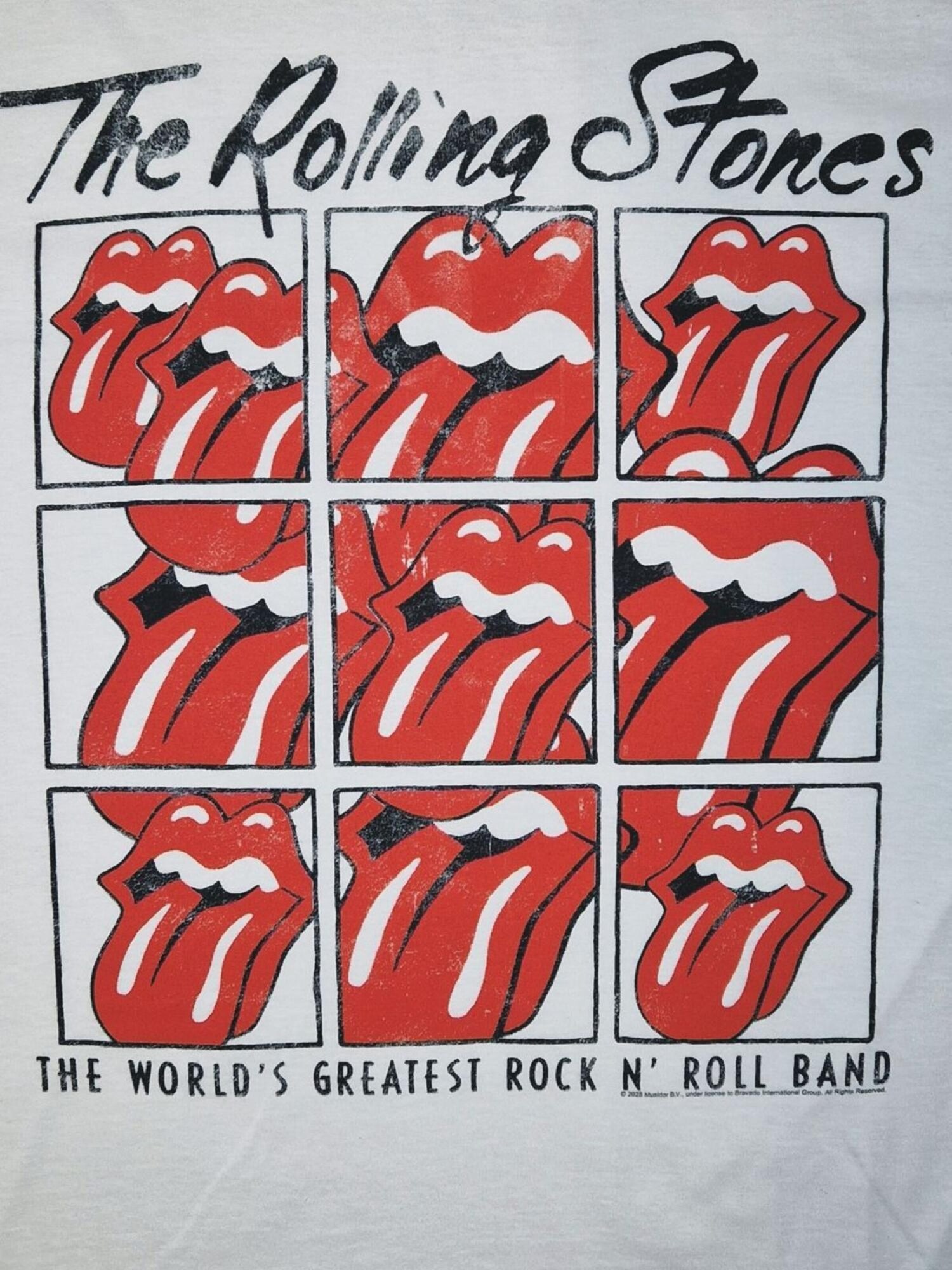 THE ROLLING STONES Camiseta 'Rolling Stones World Greatest Rock n´Roll Band T-Shirt'  blanco – imagen 4