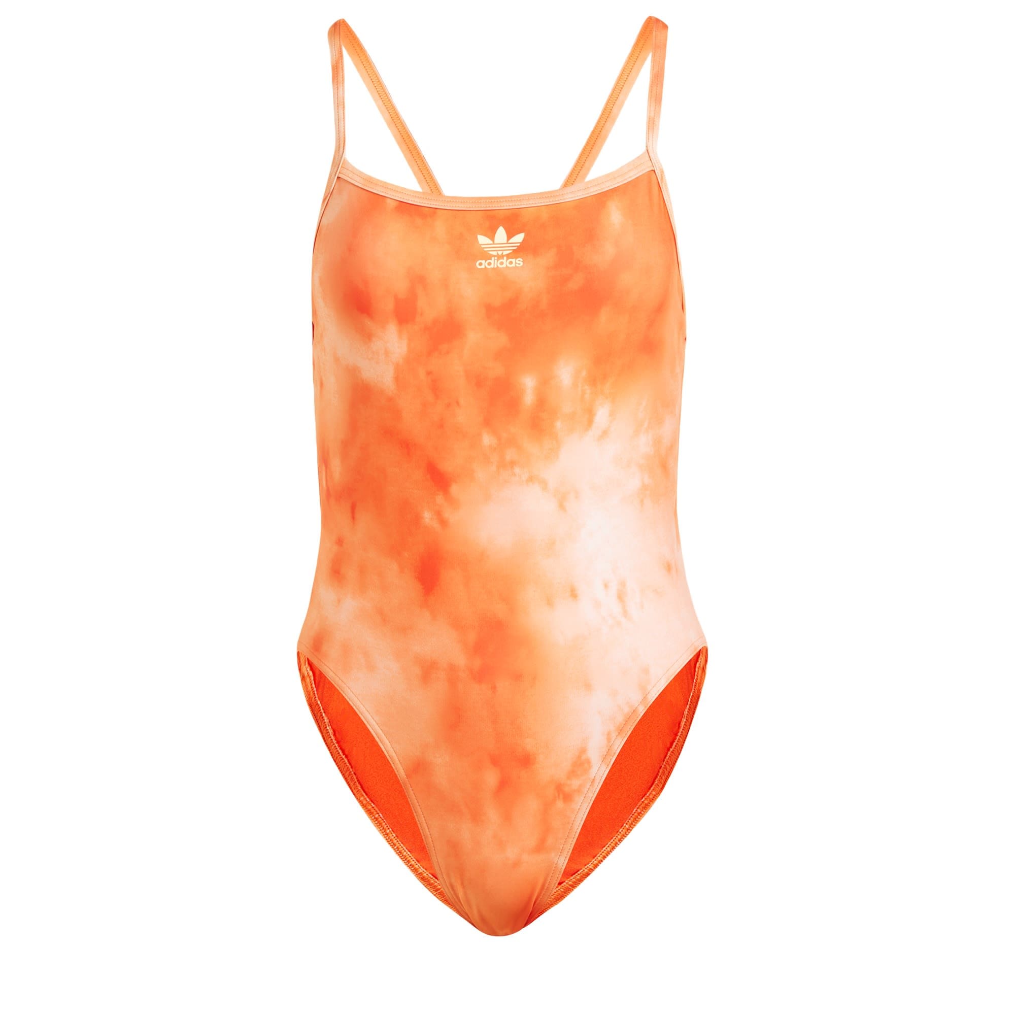 ADIDAS ORIGINALS Športové jednodielne plavky 'Hills Hiker Allover-Print'  oranžová / biela