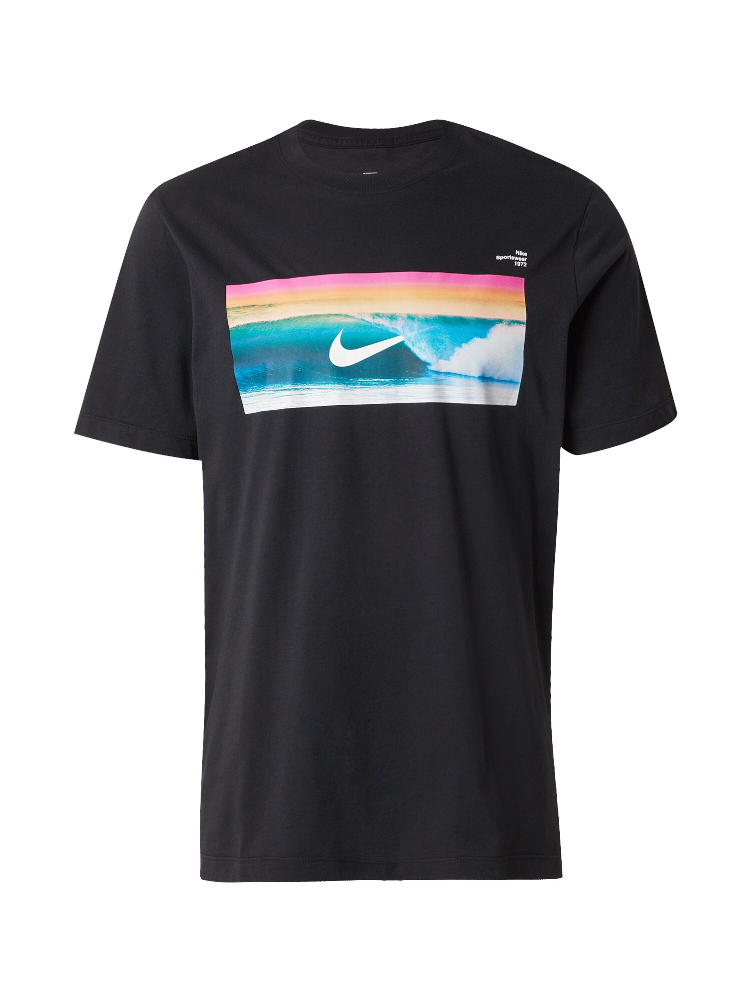 Nike Sportswear Póló  azúr / világos narancs / fekete / fehér akciós termékkép 1