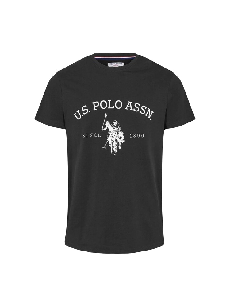 U.S. POLO ASSN. T-Shirt 'Archibald' Herren Größe L schwarz / weiß