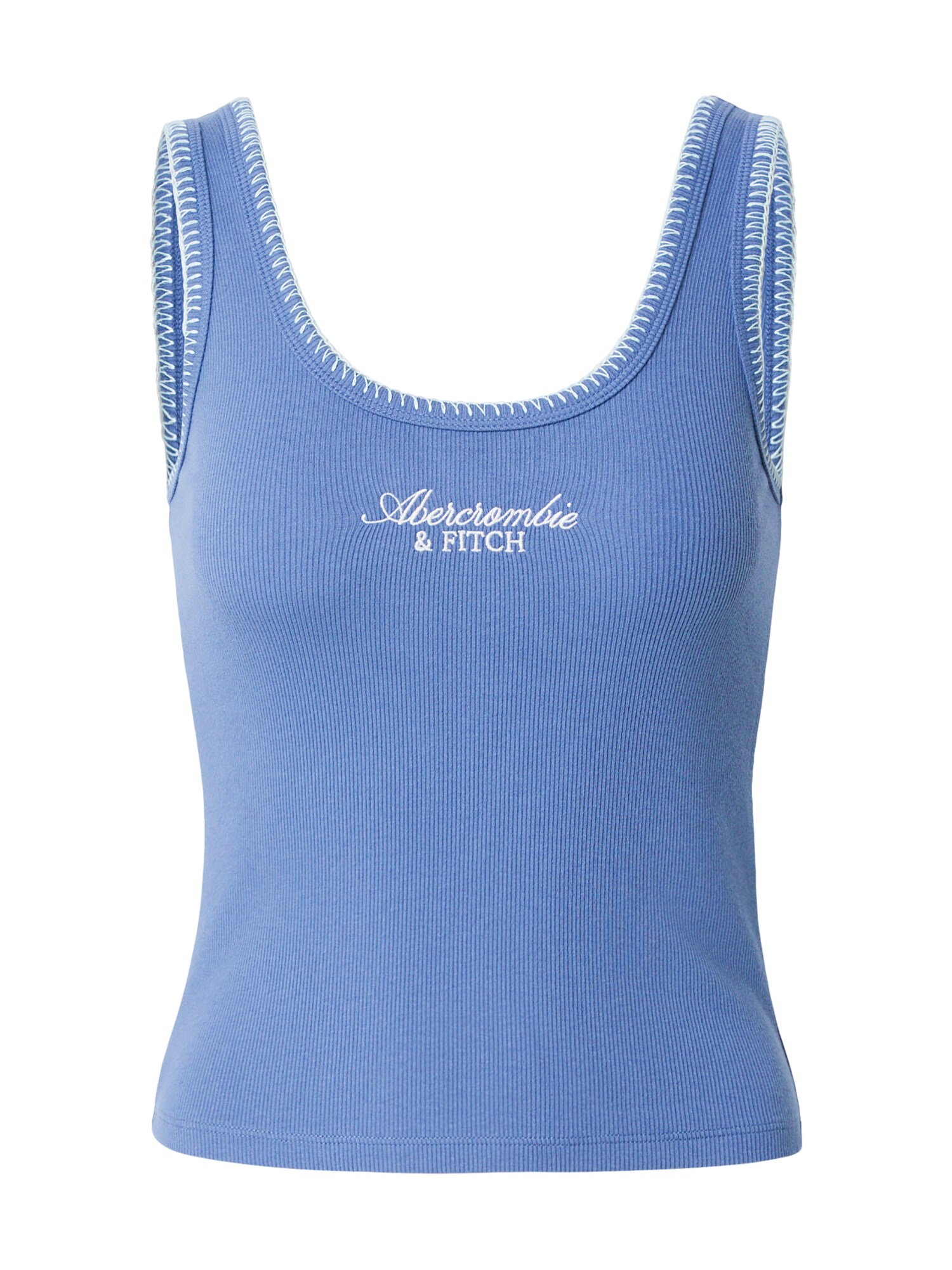 Abercrombie & Fitch Top  kráľovská modrá / biela