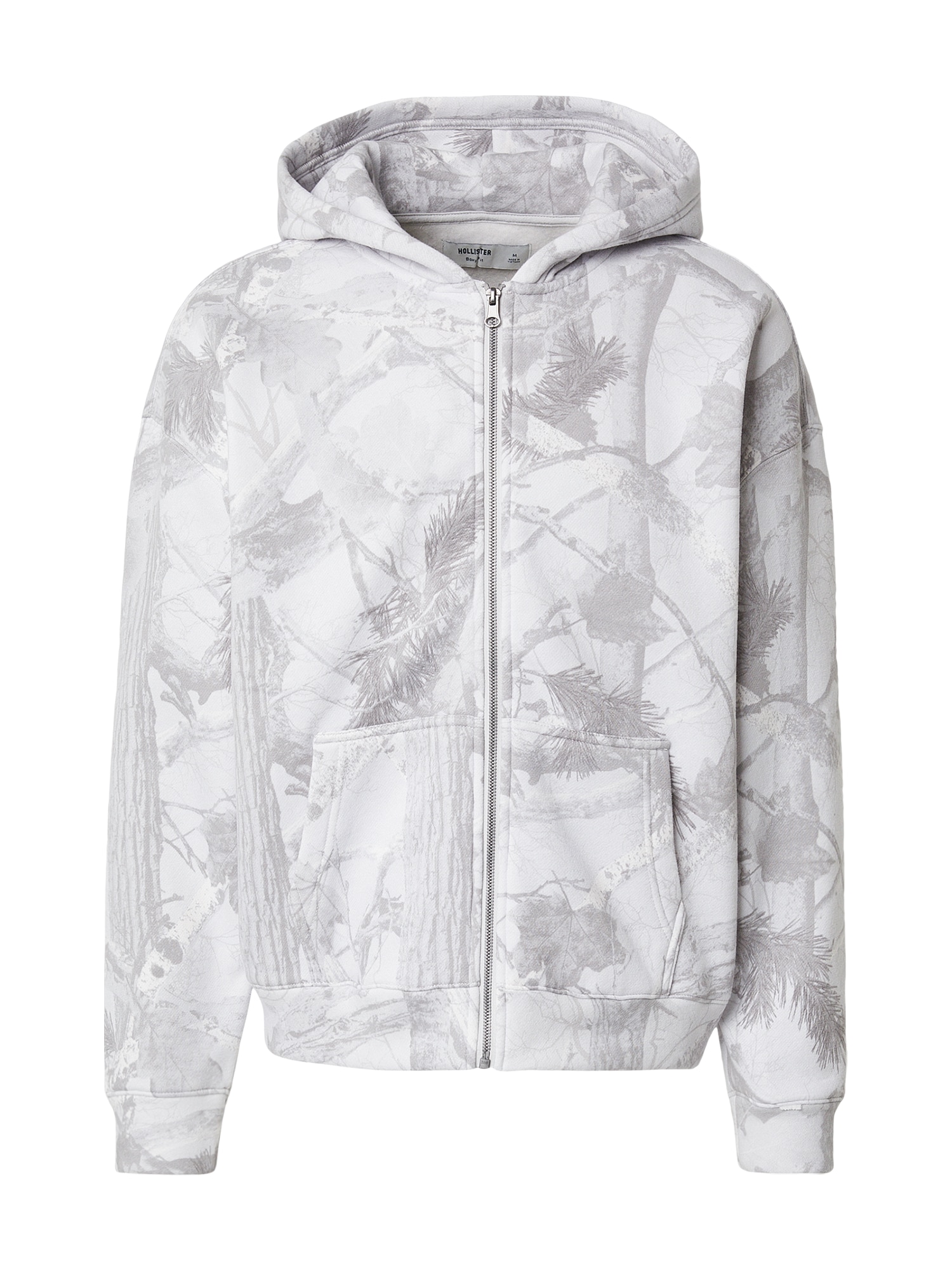 HOLLISTER Hanorac  gri / alb