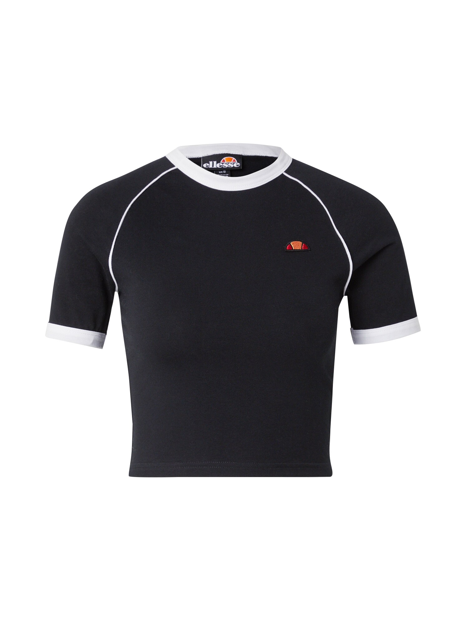 ELLESSE Tričko 'Chevalier'  oranžová / červená / čierna / biela