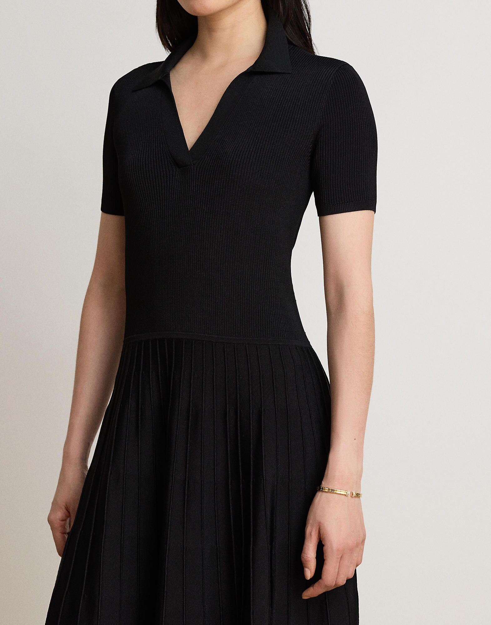 Lauren Ralph Lauren Vestido de punto negro – imagen 8