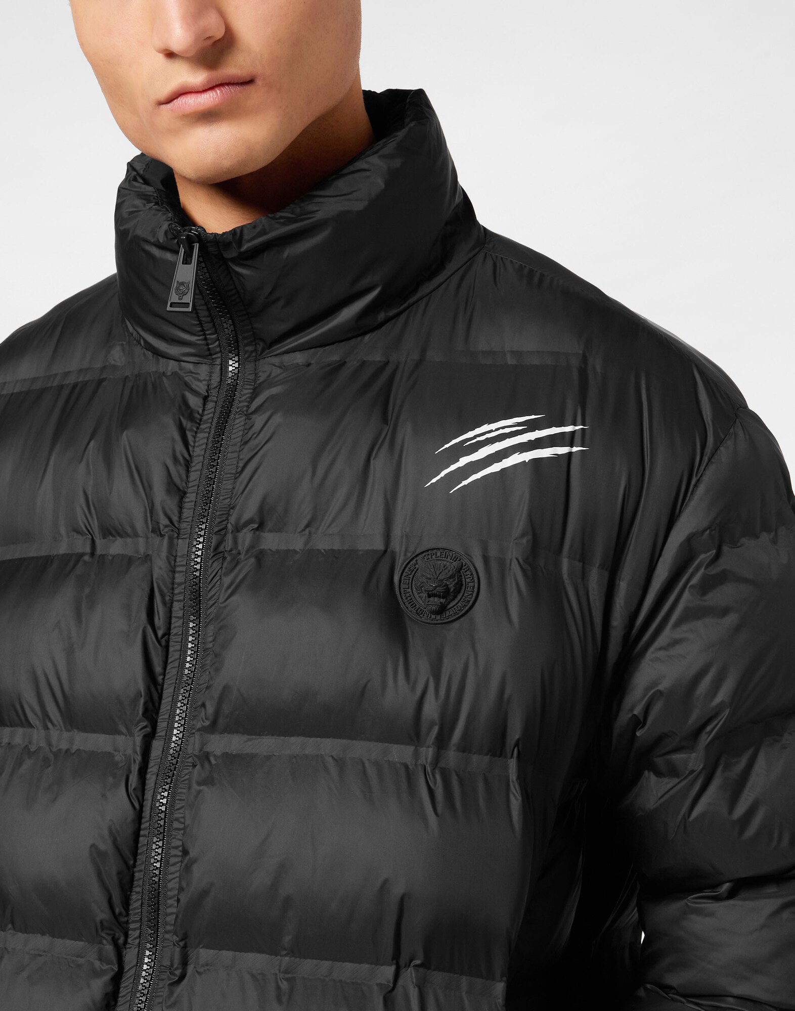Plein Sport Chaqueta de invierno 'Scratch' negro / blanco – imagen 3