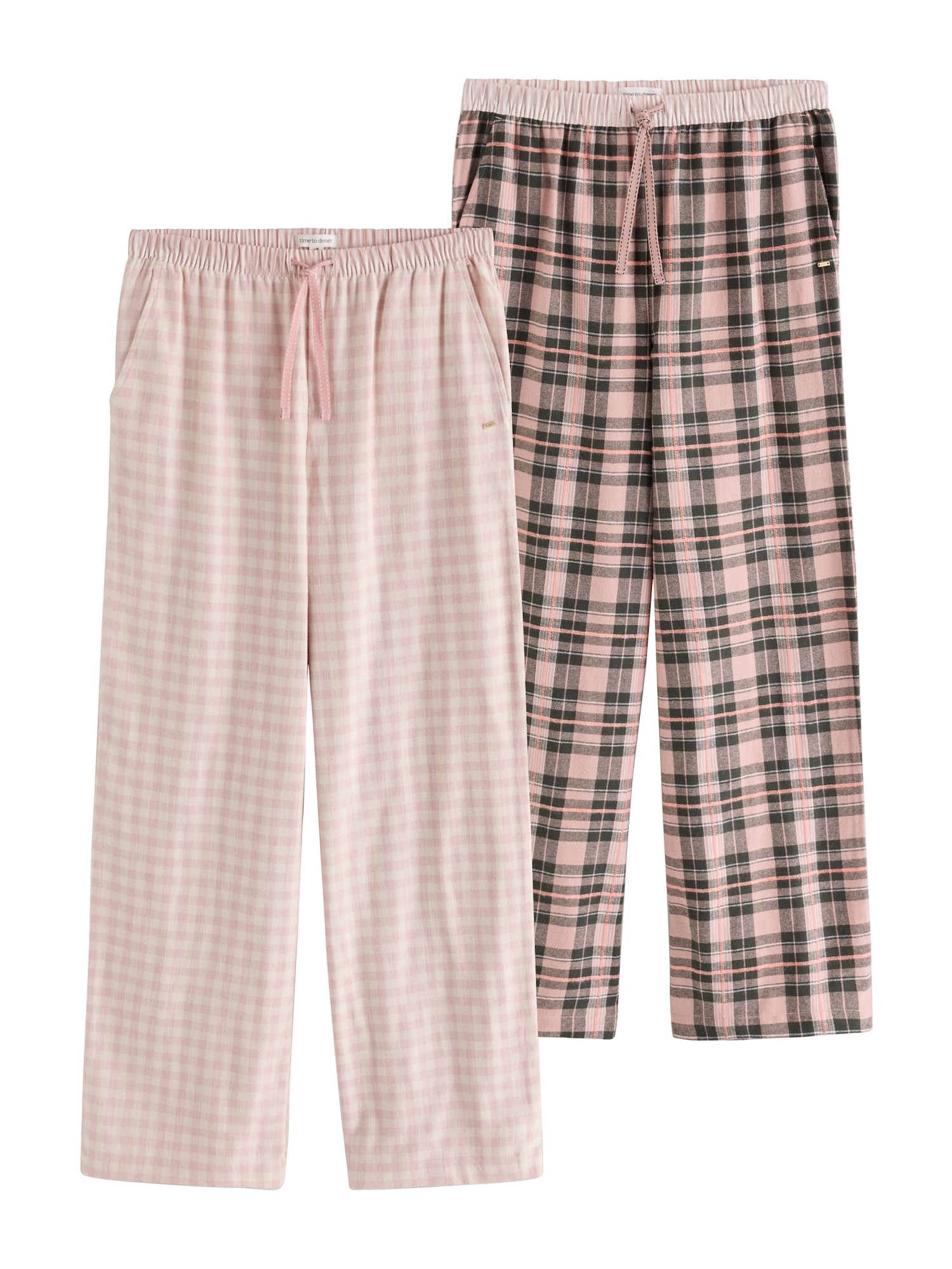 Next Pantalón de pijama rosa / negro / blanco