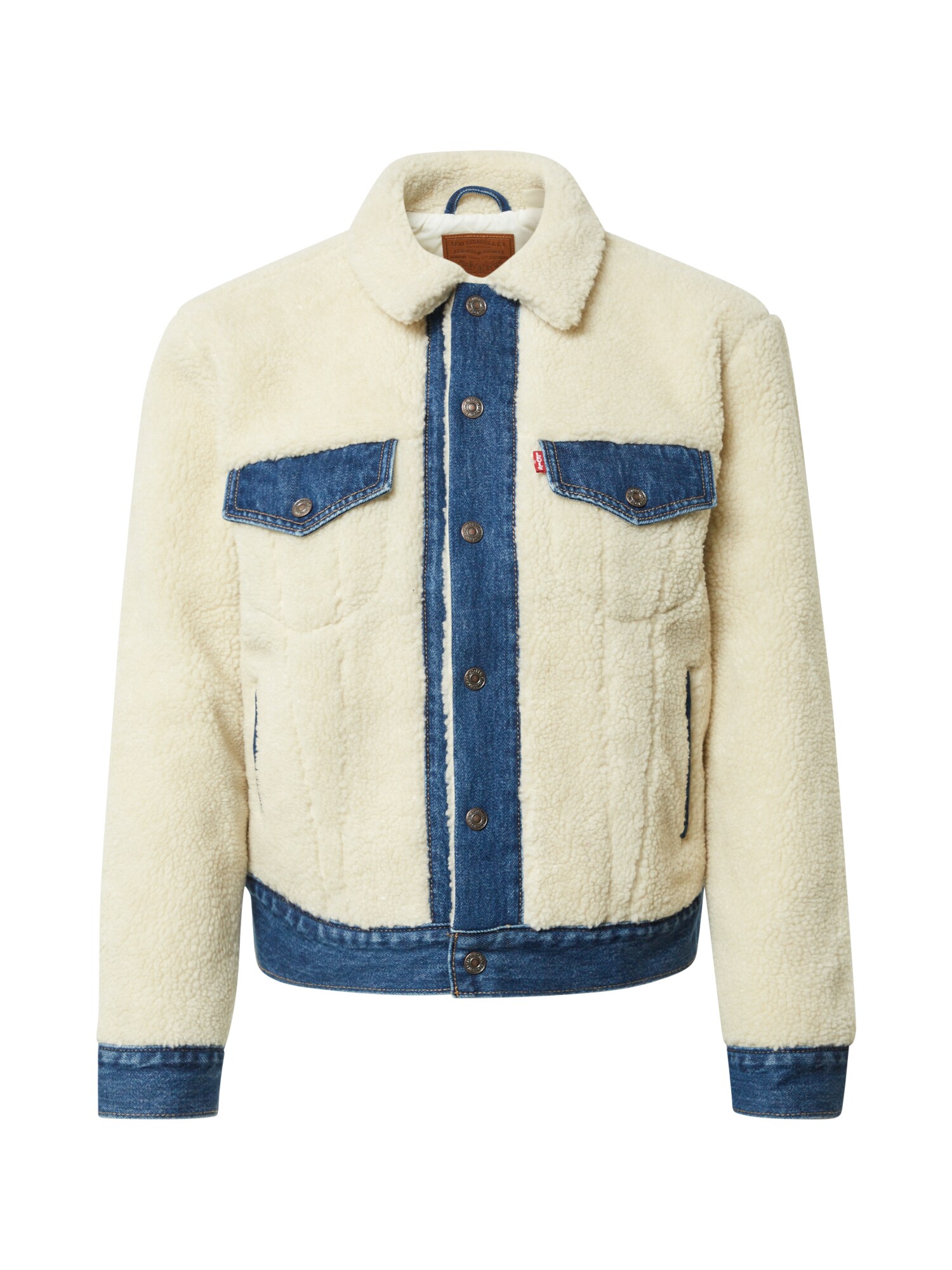 LEVI'S Demisezoninė striukė  kremo / tamsiai (džinso) mėlyna