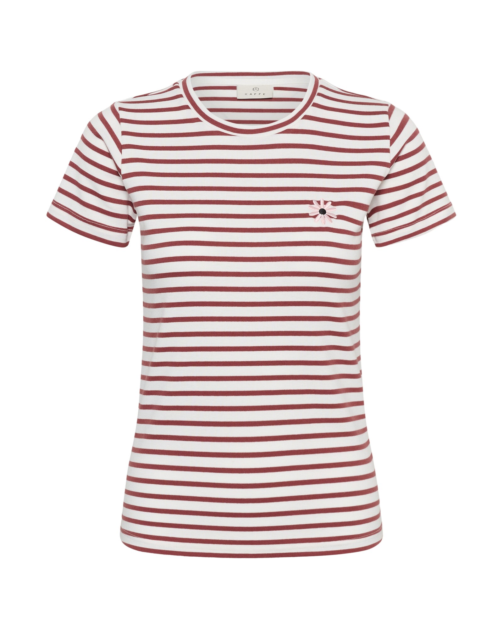 Kaffe Camiseta 'KALiddy'  rojo / blanco