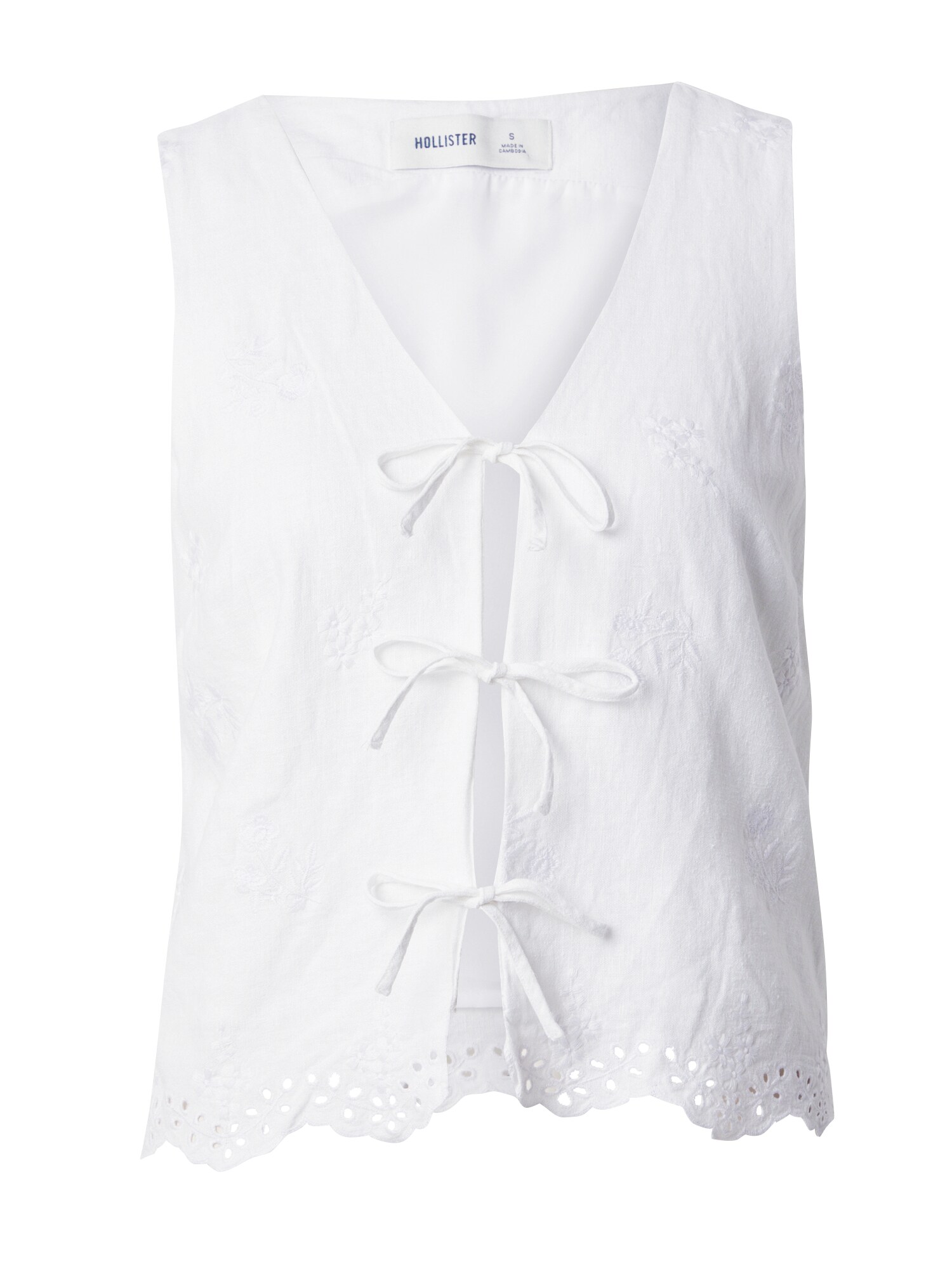 HOLLISTER Bluză  alb